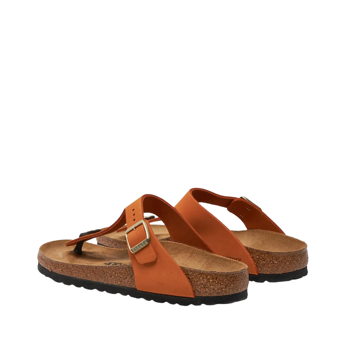 Faux leather sandals BIRKENSTOCK Orange
