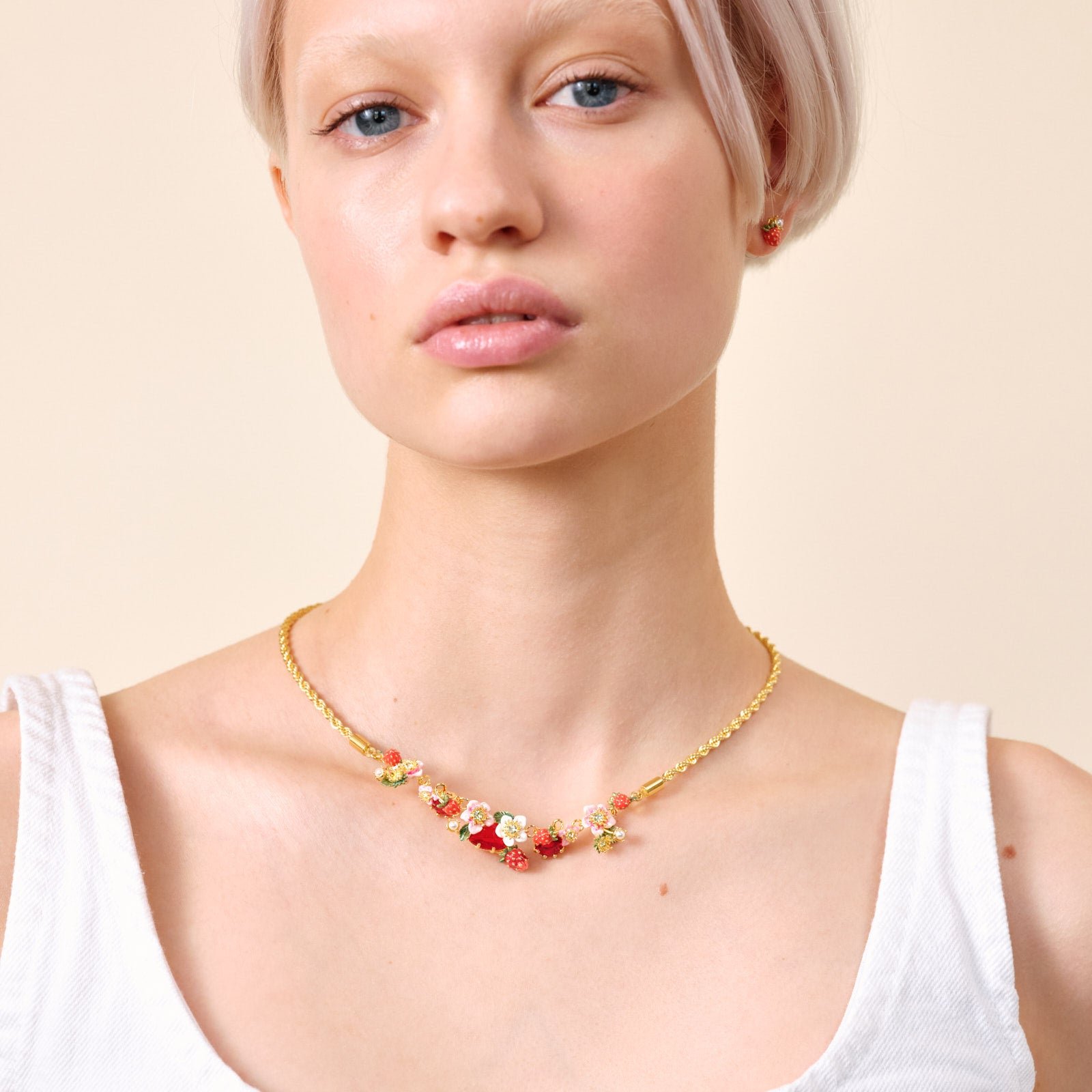Spring shine bib necklace LES NEREIDES Multicolored