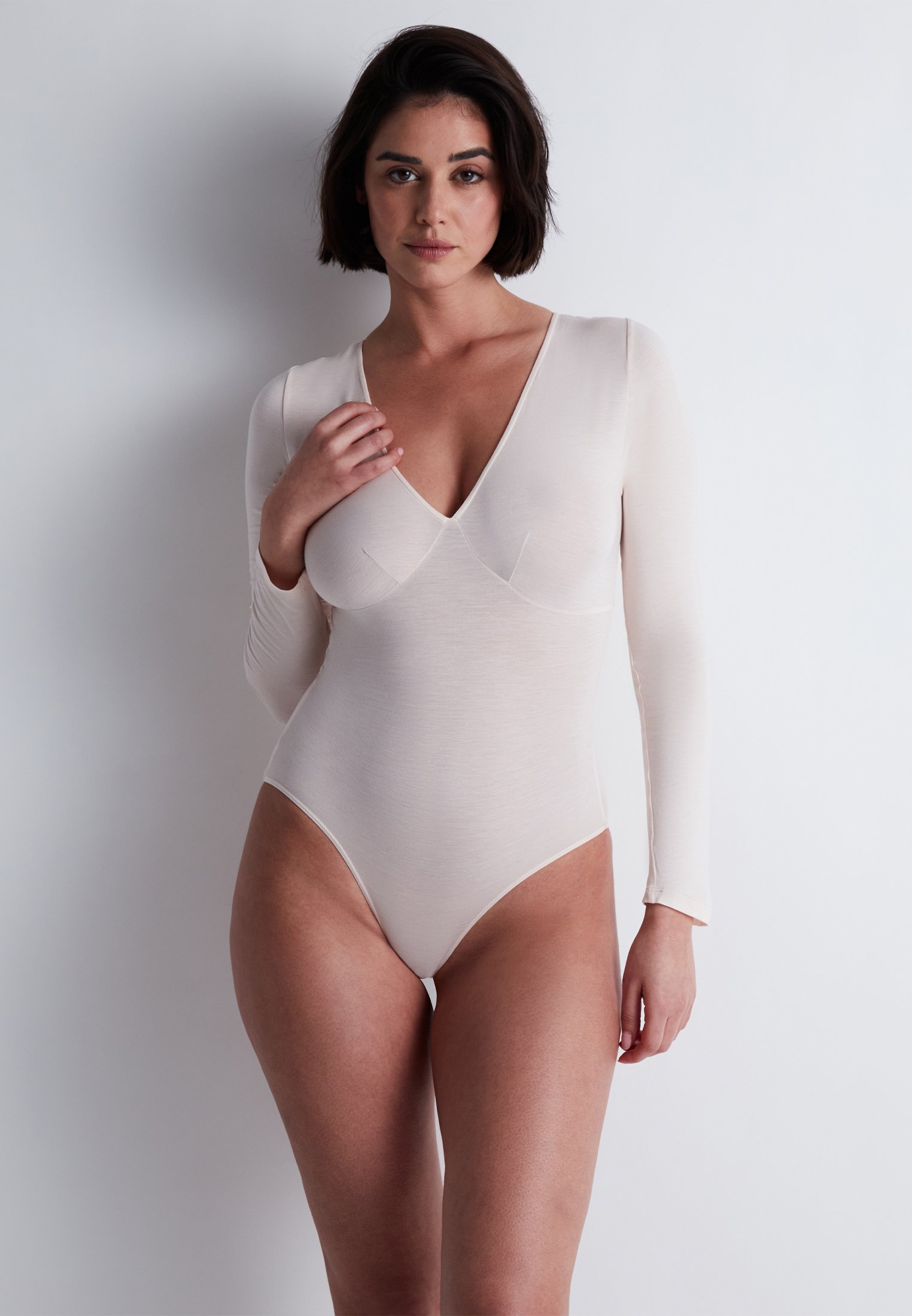 Fine strap bodysuit AUBADE Pink