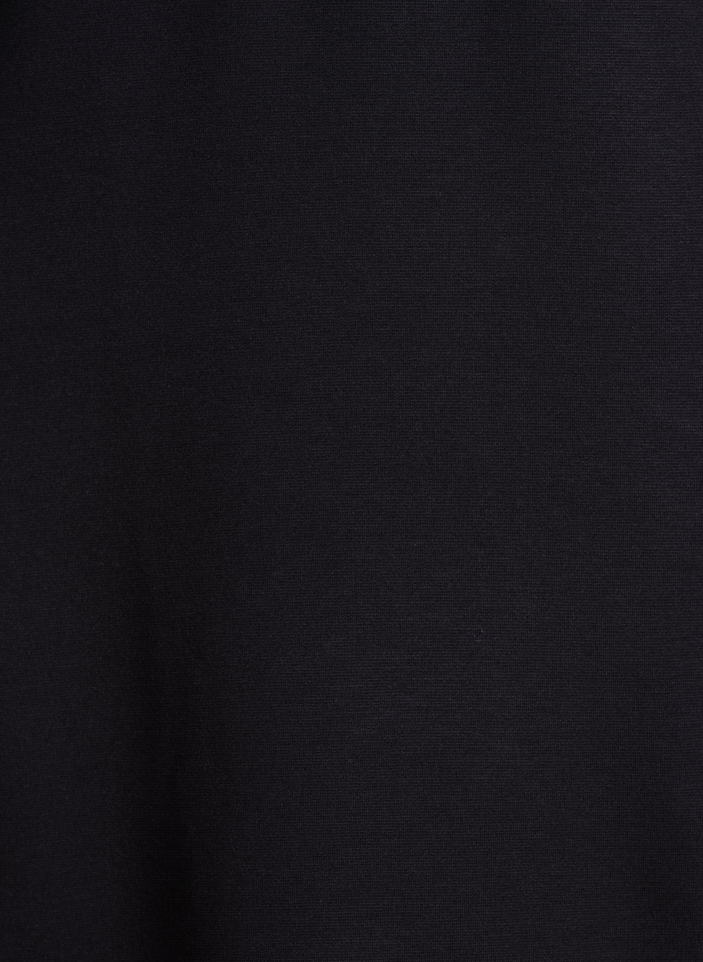 Korte jurk met V-hals LA FEE MARABOUTEE Black