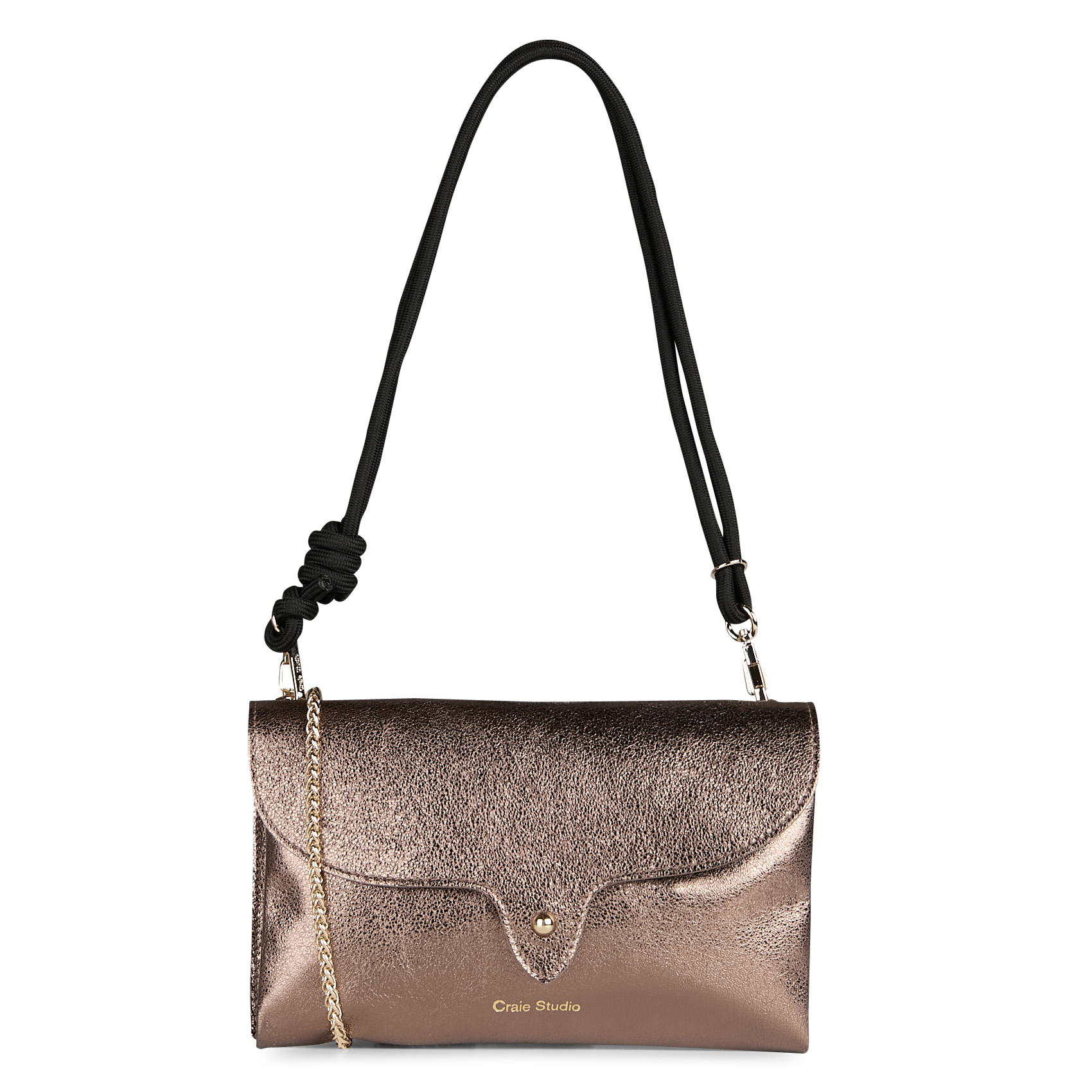 Pochette de soirée en cuir  CRAIE STUDIO Doré