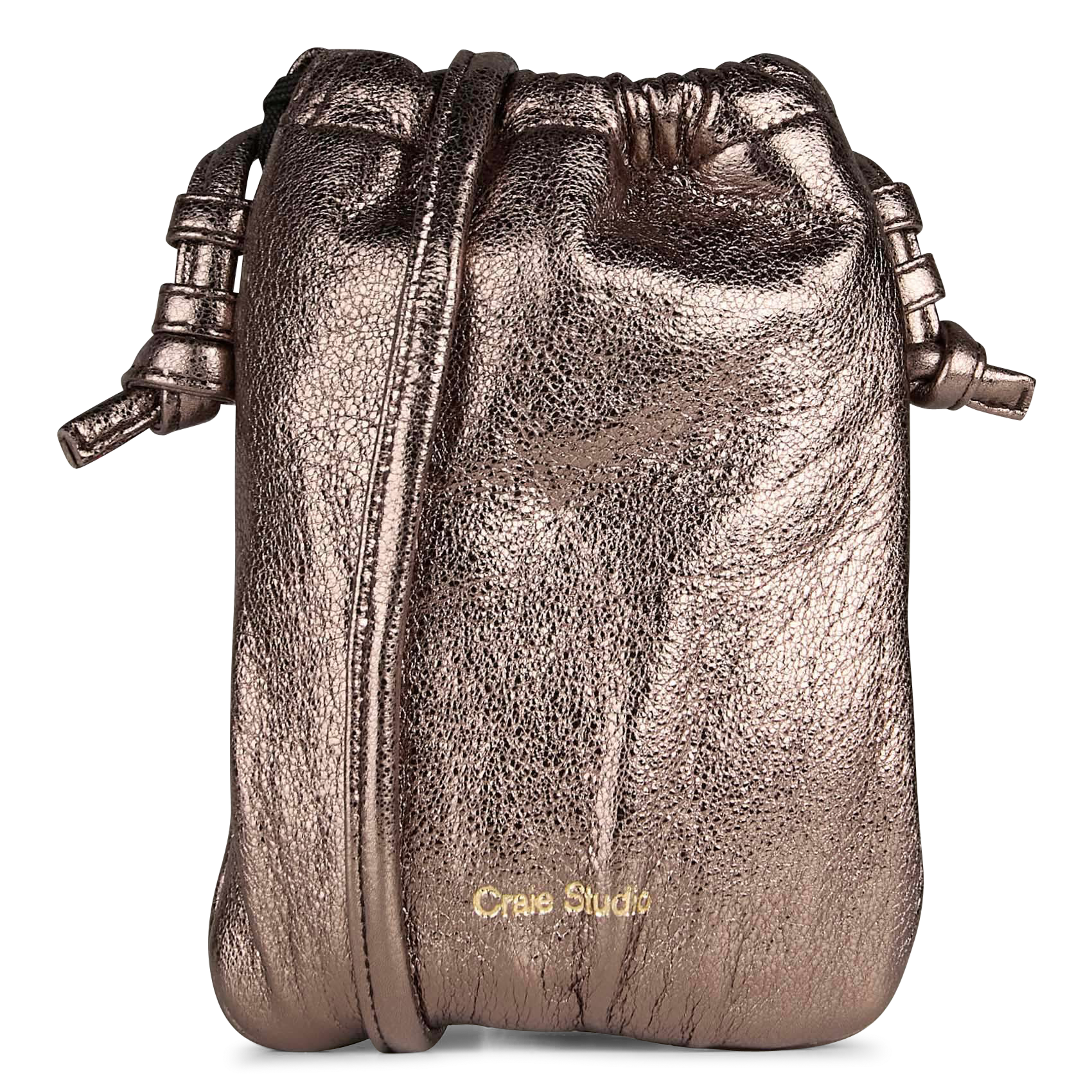 Sac bourse en cuir craquelé CRAIE STUDIO