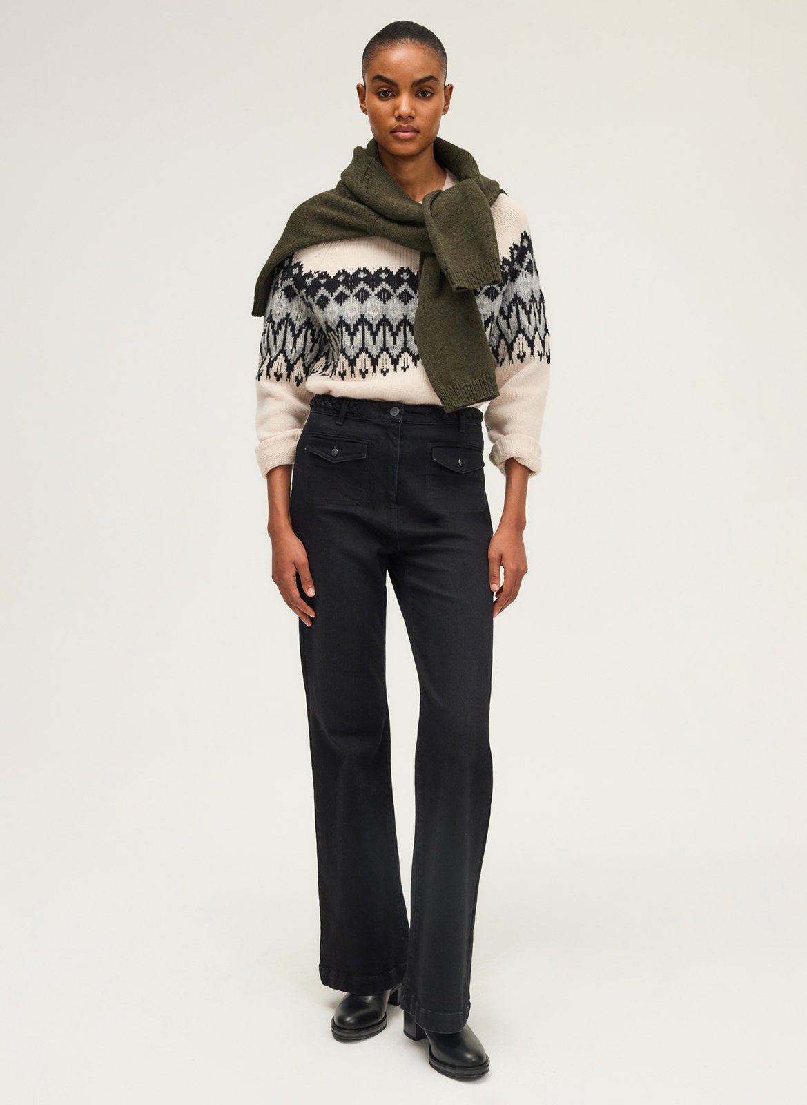 Jean flare PABLO Noir