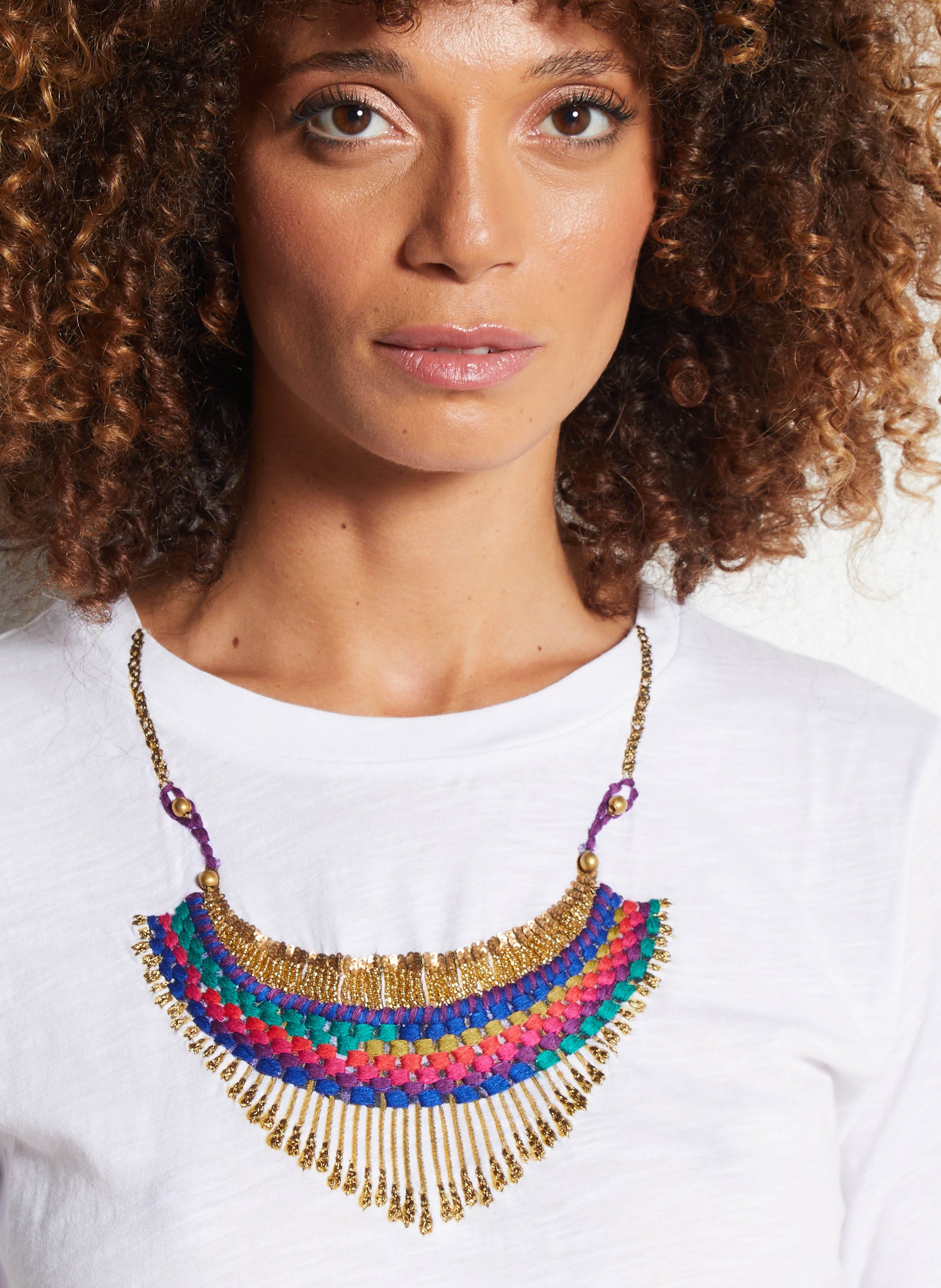 T-shirt van biokatoen met ronde hals LEON & HARPER Wit