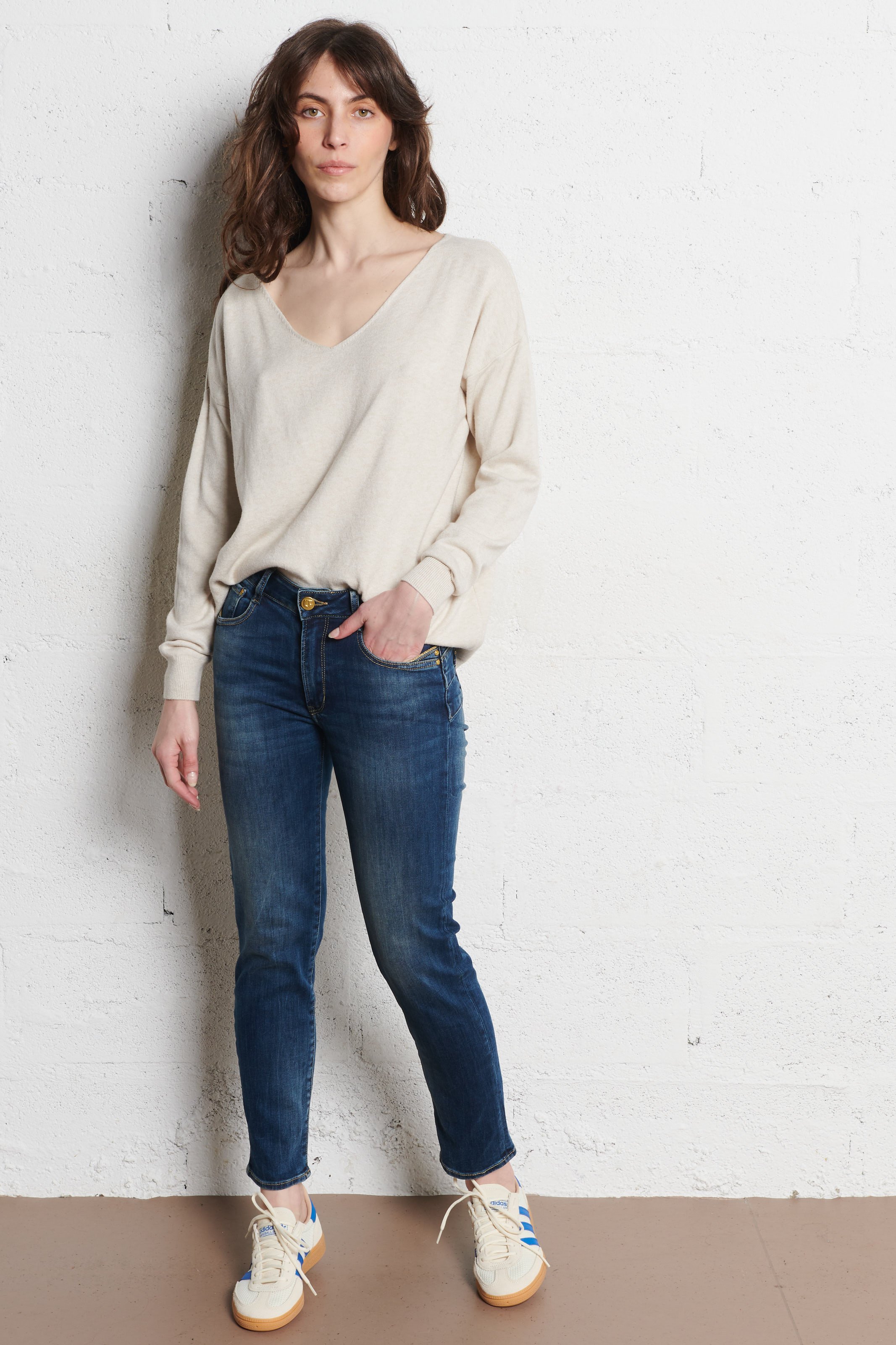 Jean slim LE TEMPS DES CERISES Bleu