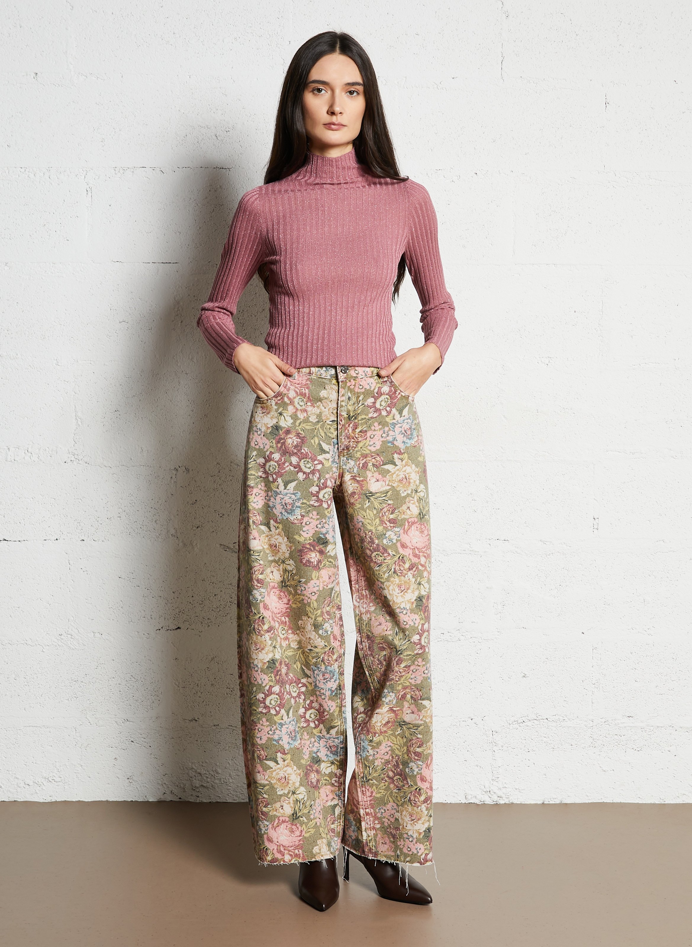 Bottines en cuir MI/MAI Marron