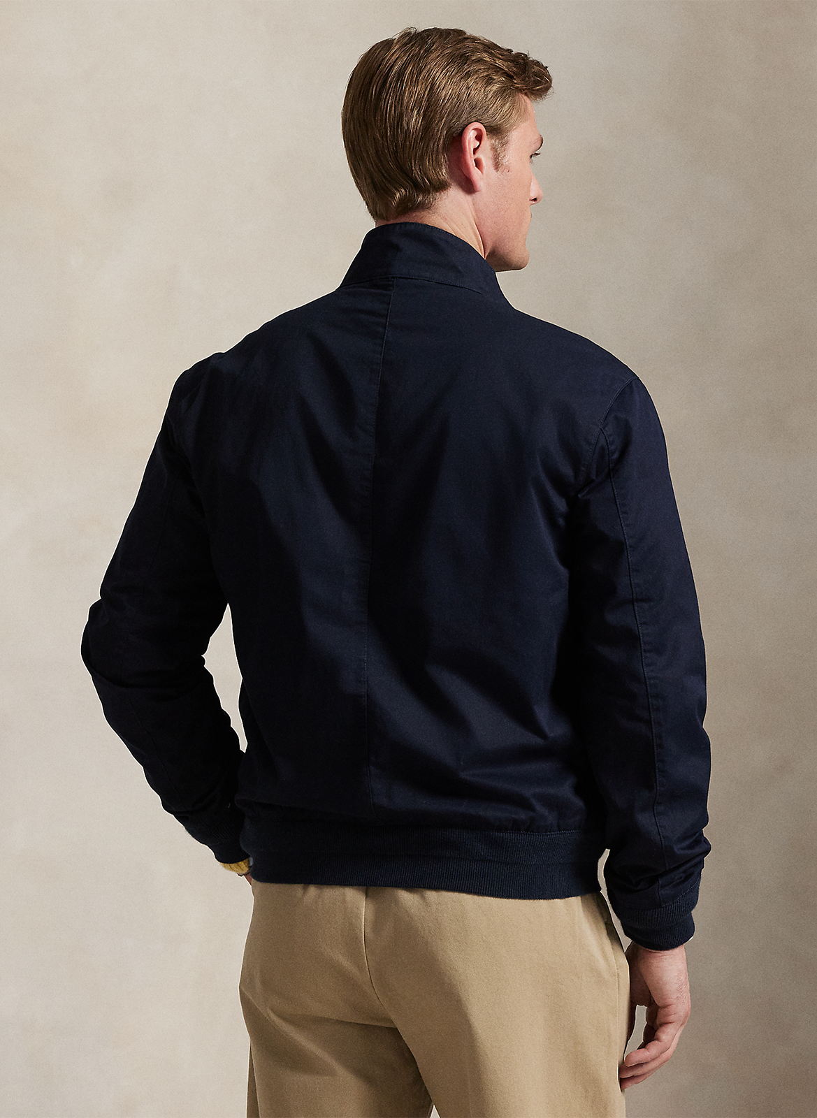 Straight-fit, katoenen jasje met opstaande kraag POLO RALPH LAUREN Blauw