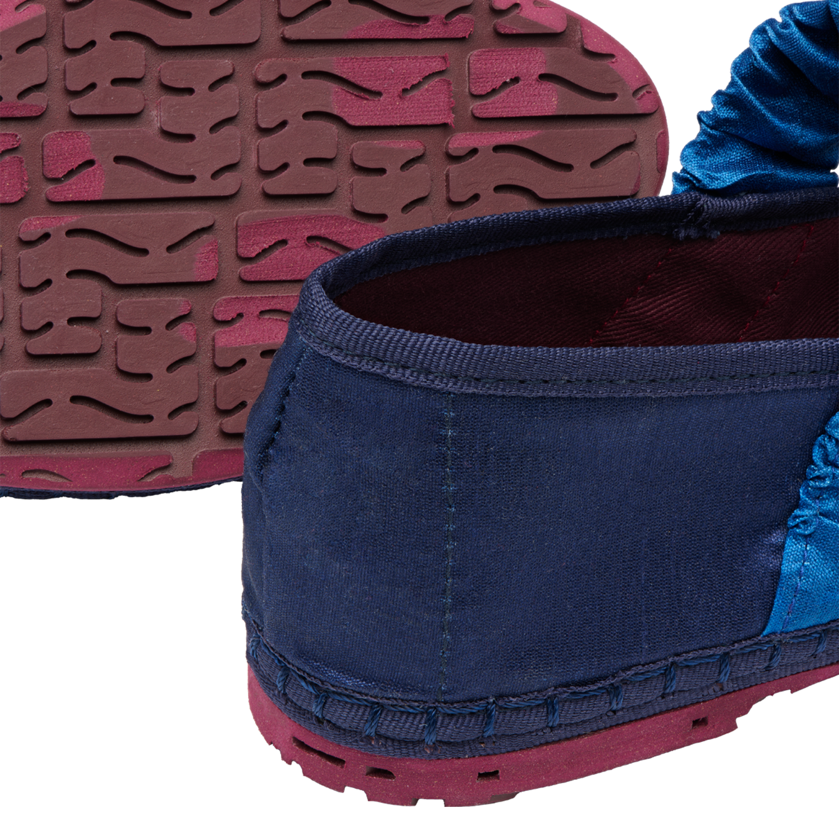 Cotton velvet ballet flats FLABELUS Blue