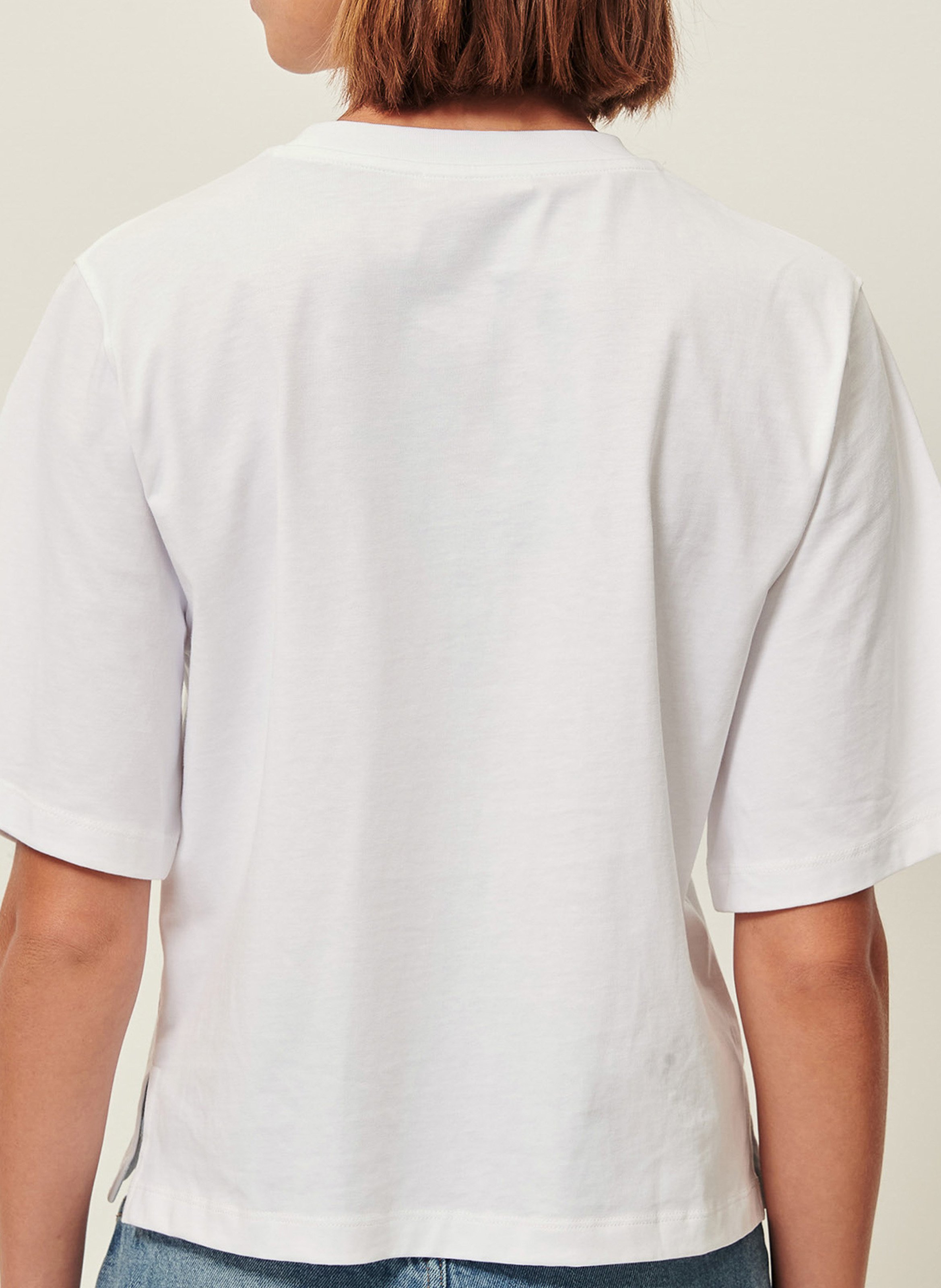 Tee-shirt col rond en coton SESSUN Blanc