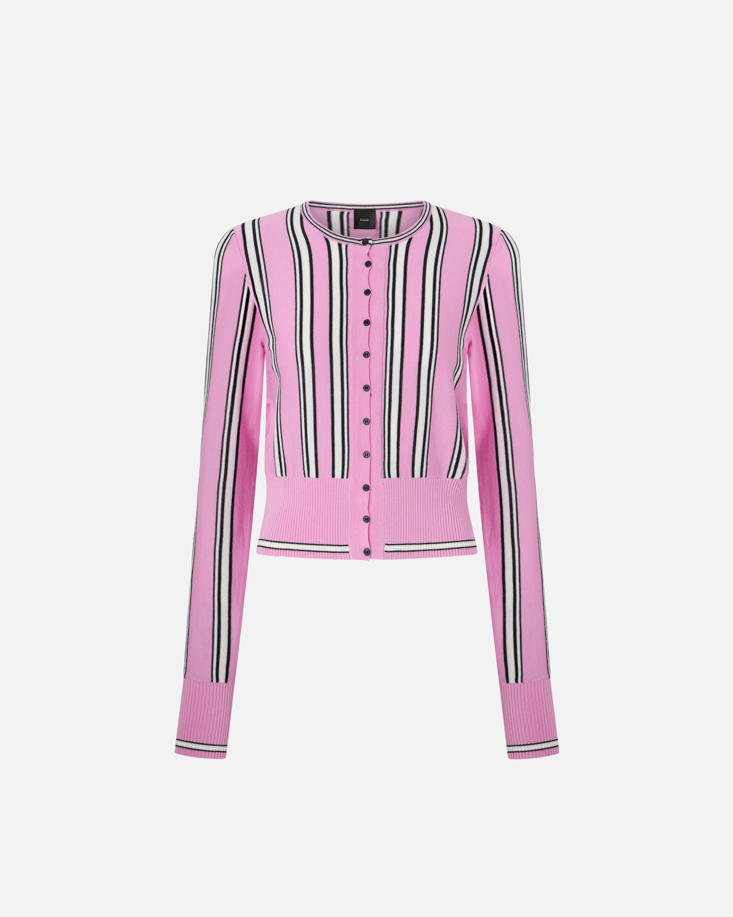 Multicolored Striped Cardigan PINKO