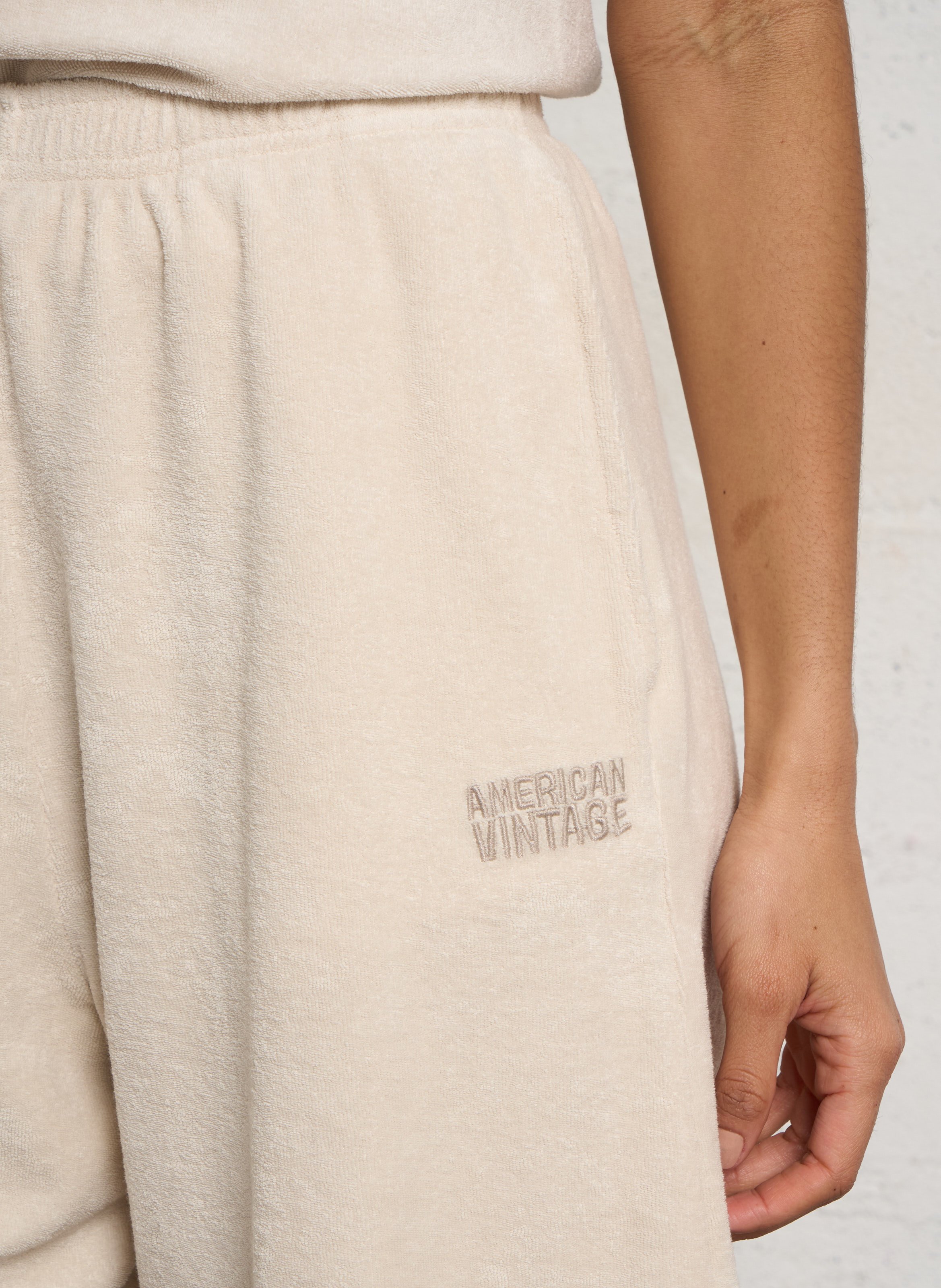 Gerader Rock aus Bio-Baumwolle und recycelter Baumwolle AMERICAN VINTAGE Beige