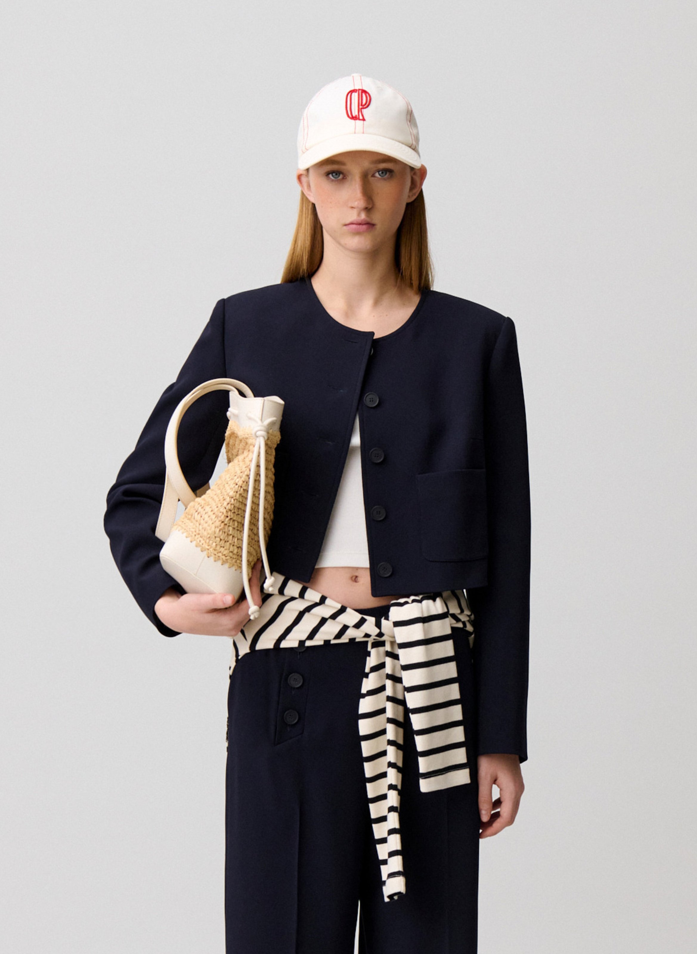 Veste boutonnée col rond unie CLAUDIE PIERLOT