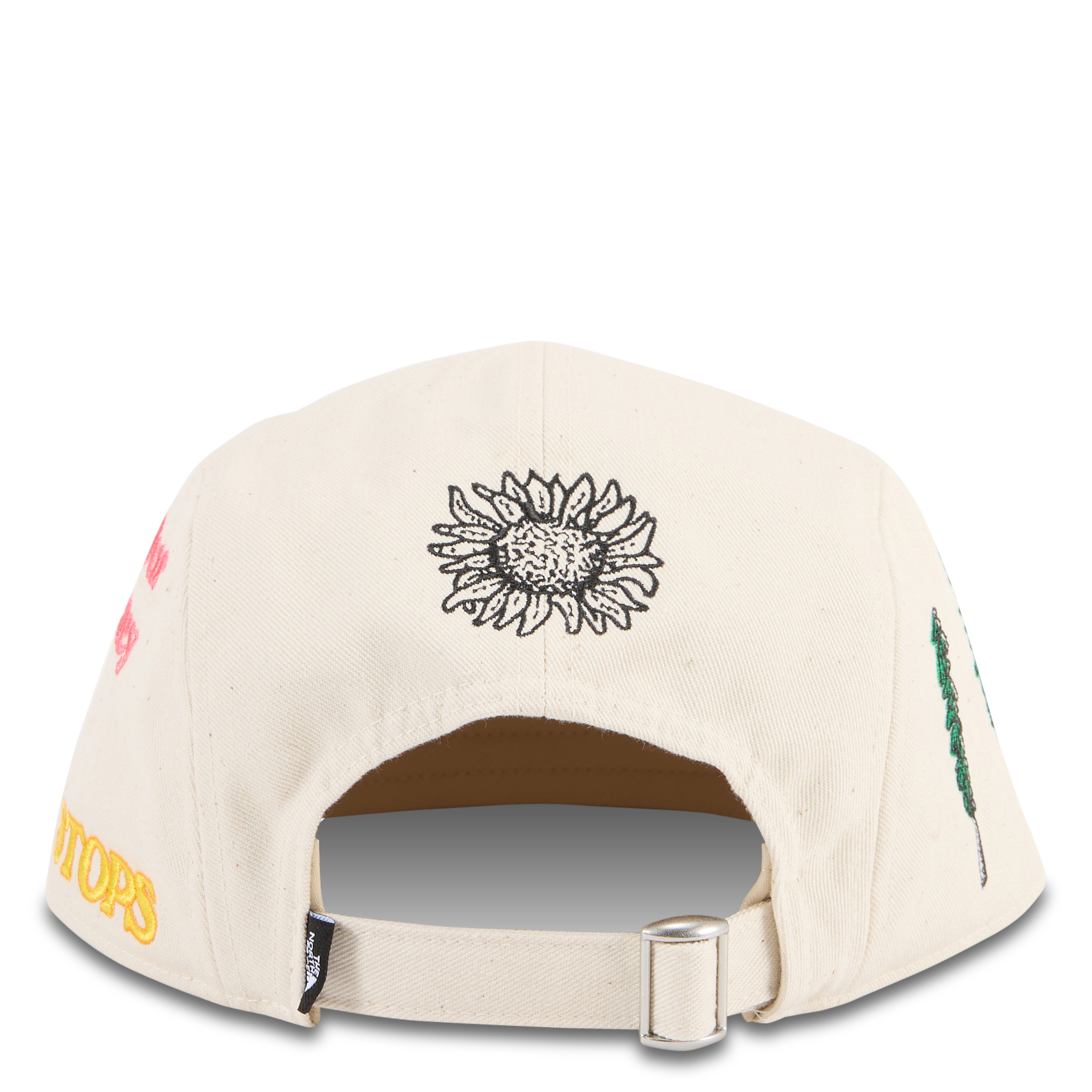 Casquette brodée en coton mélangé Blanc
