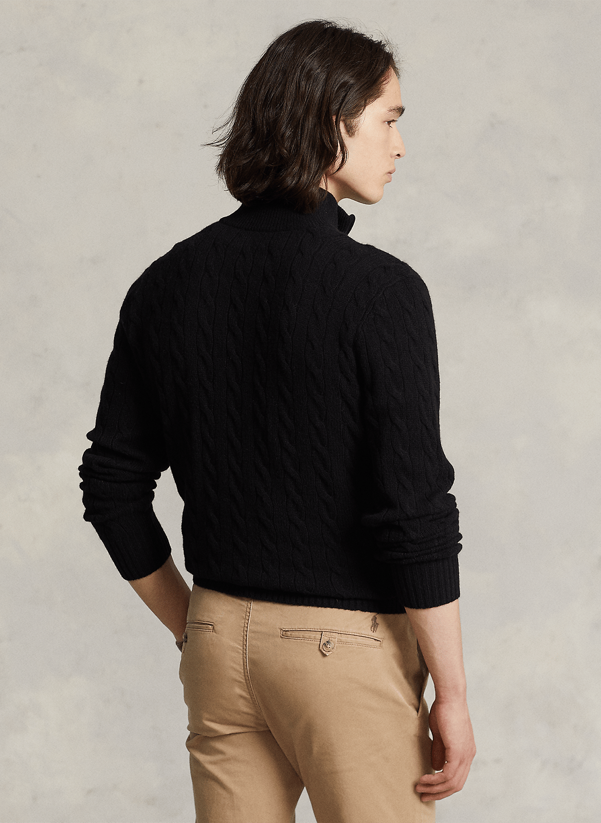 High-neck wool sweater POLO RALPH LAUREN Black