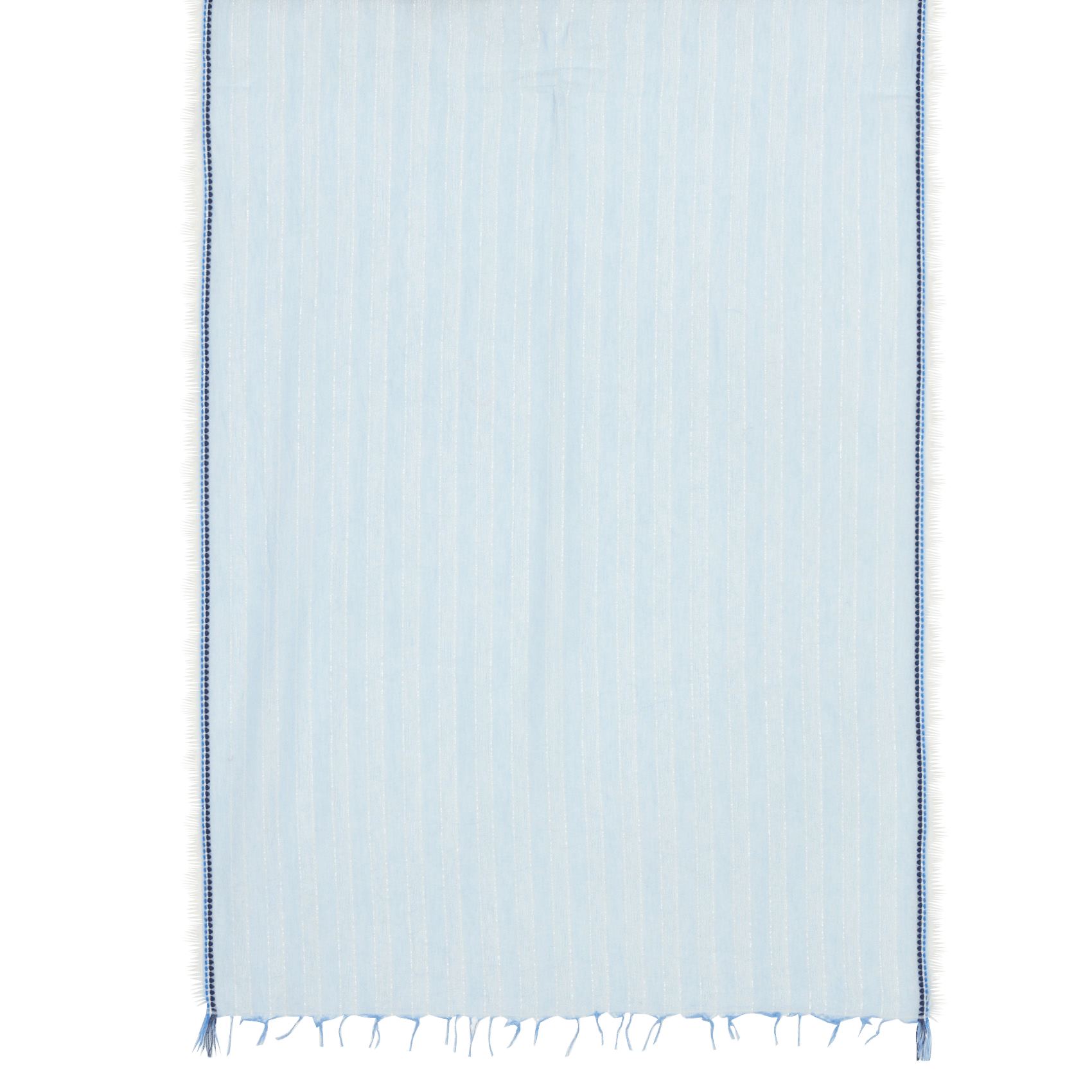 Foulard en coton mélangé LA FEE MARABOUTEE Bleu