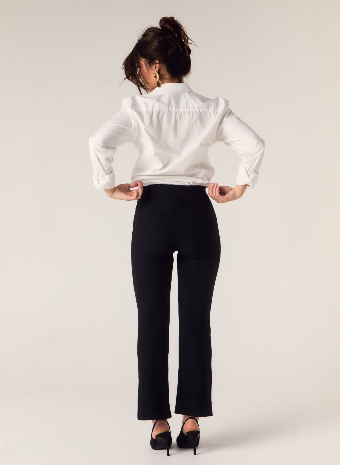 Flared pants FLAIR Black