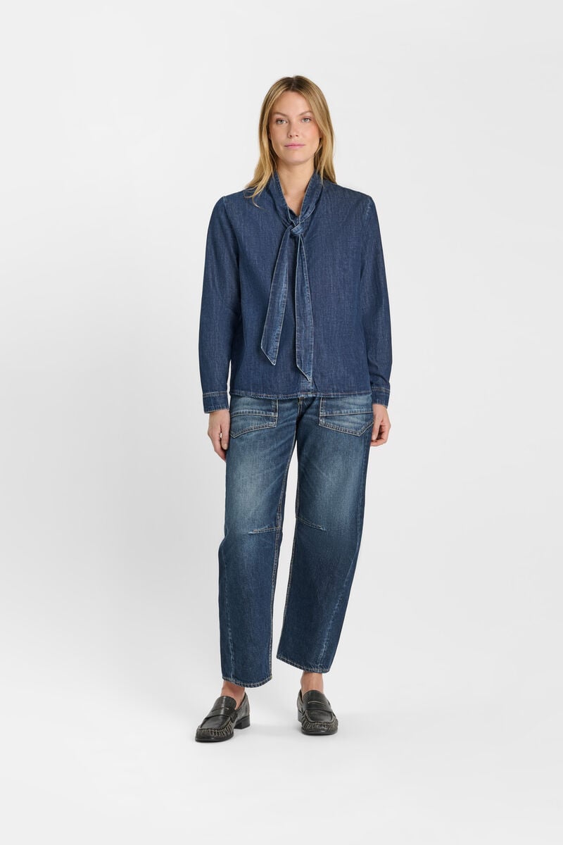Denim shirt LE TEMPS DES CERISES Blue