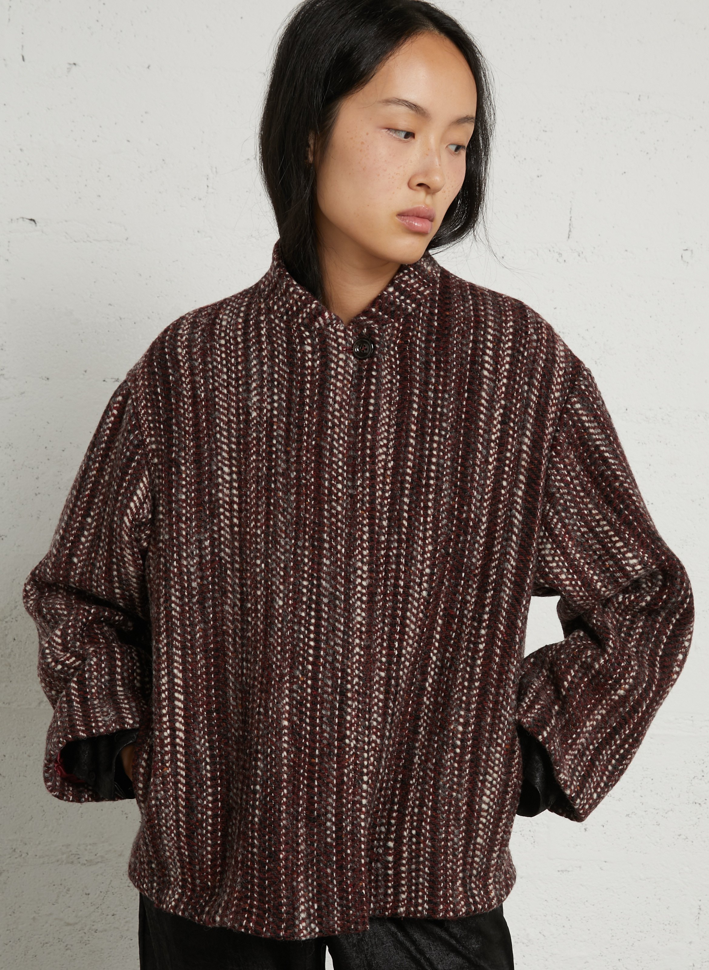 Oversized wool-blend jacket  MOMONI Red