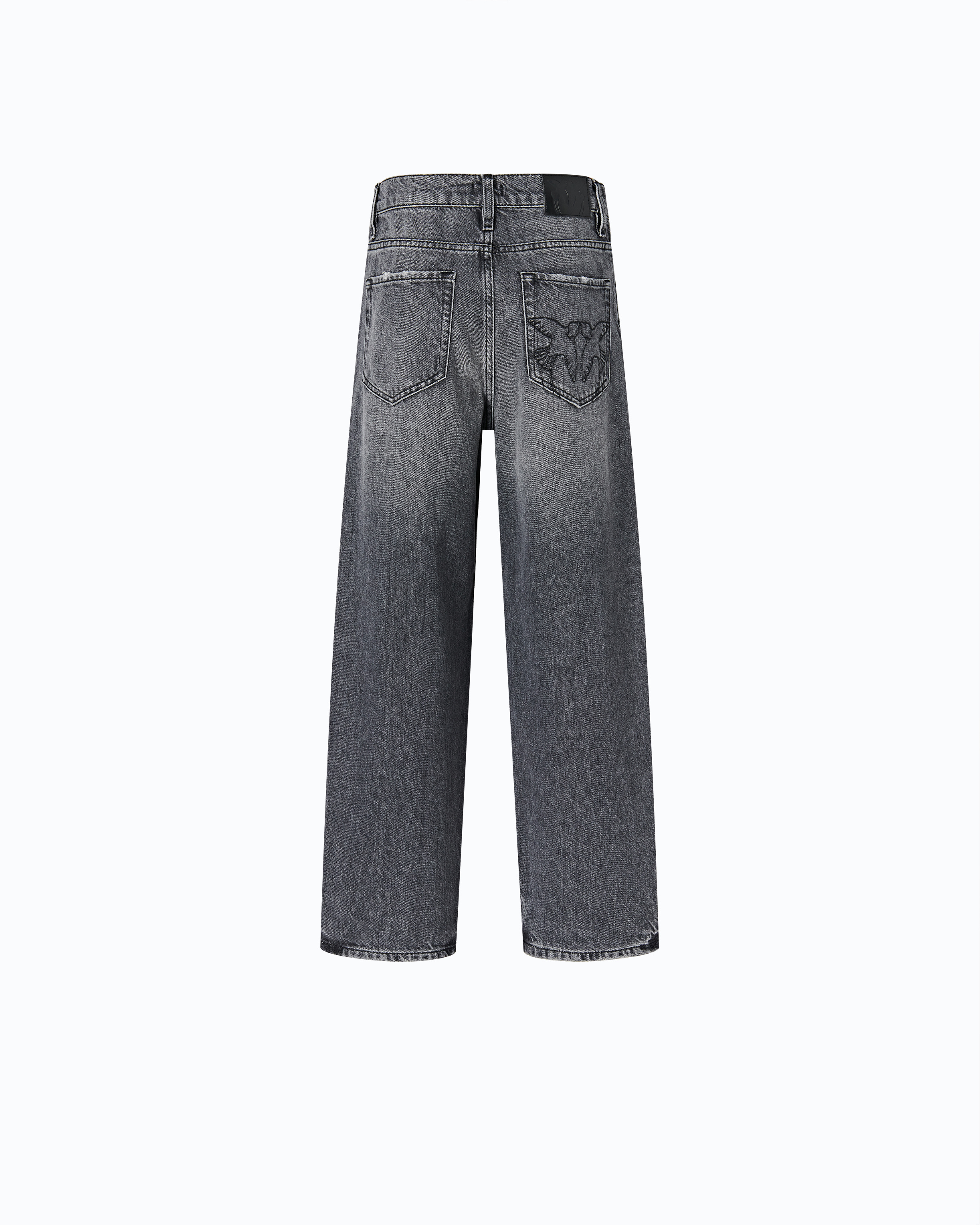 Jean ballon en denim gris PINKO Gris