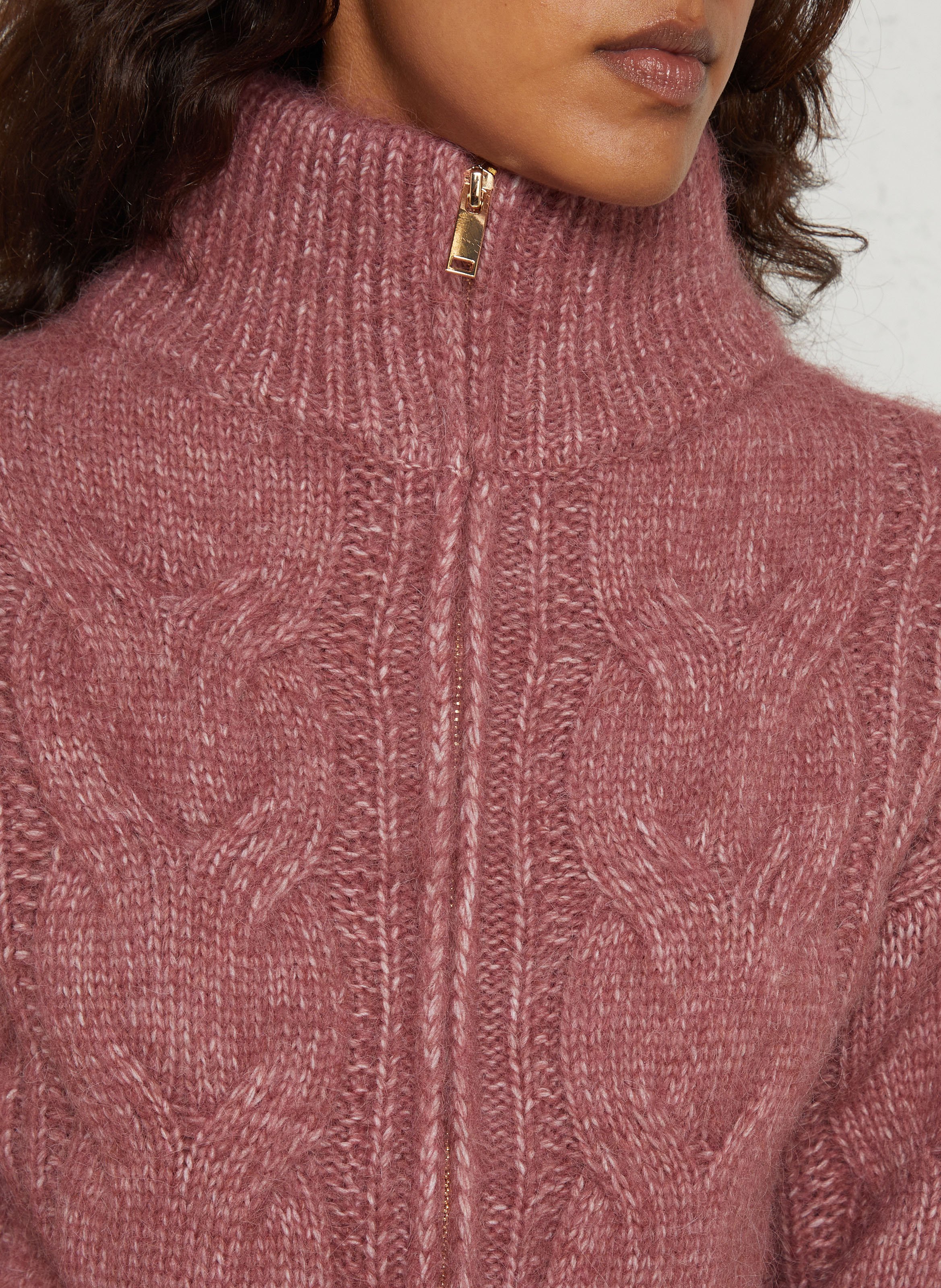 Gilet ample avec col montant  MAISON 123 Rose