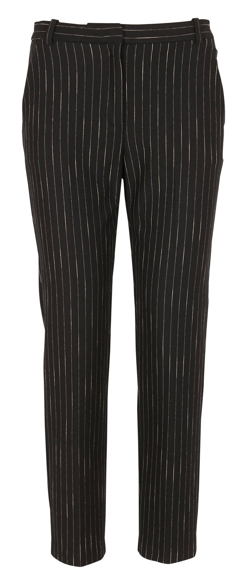 Striped straight-leg cigarette pants PINKO Black