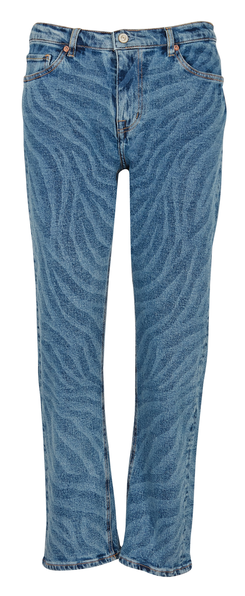 Straight patterned cotton-blend jeans PAUL SMITH Multicolored