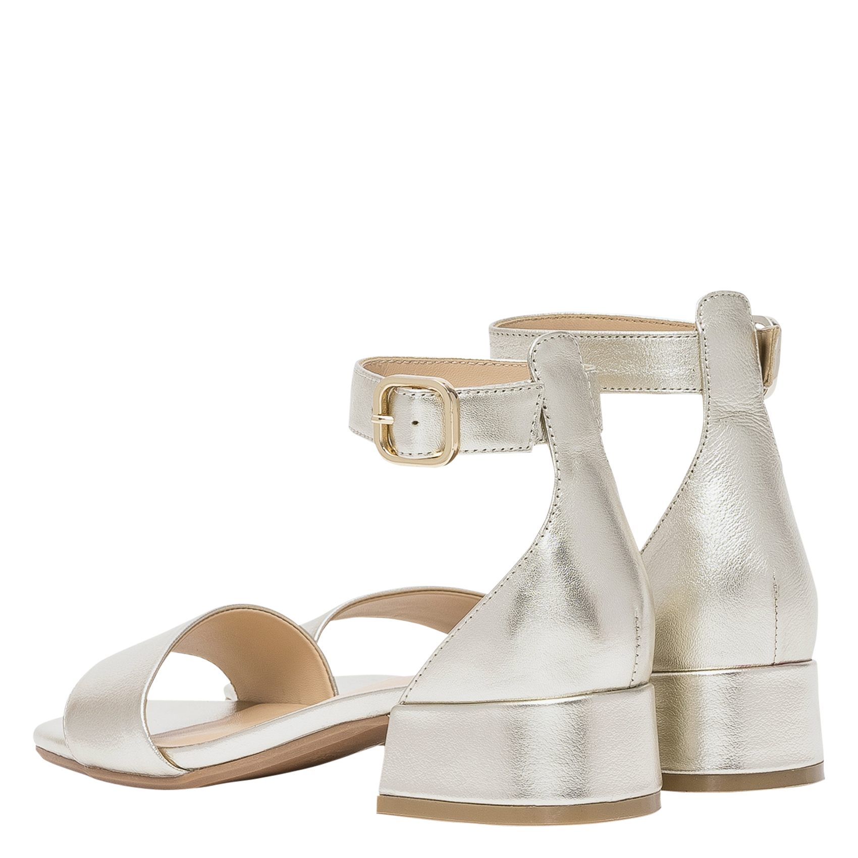 Ledersandalen mit Absatz BOCAGE Golden