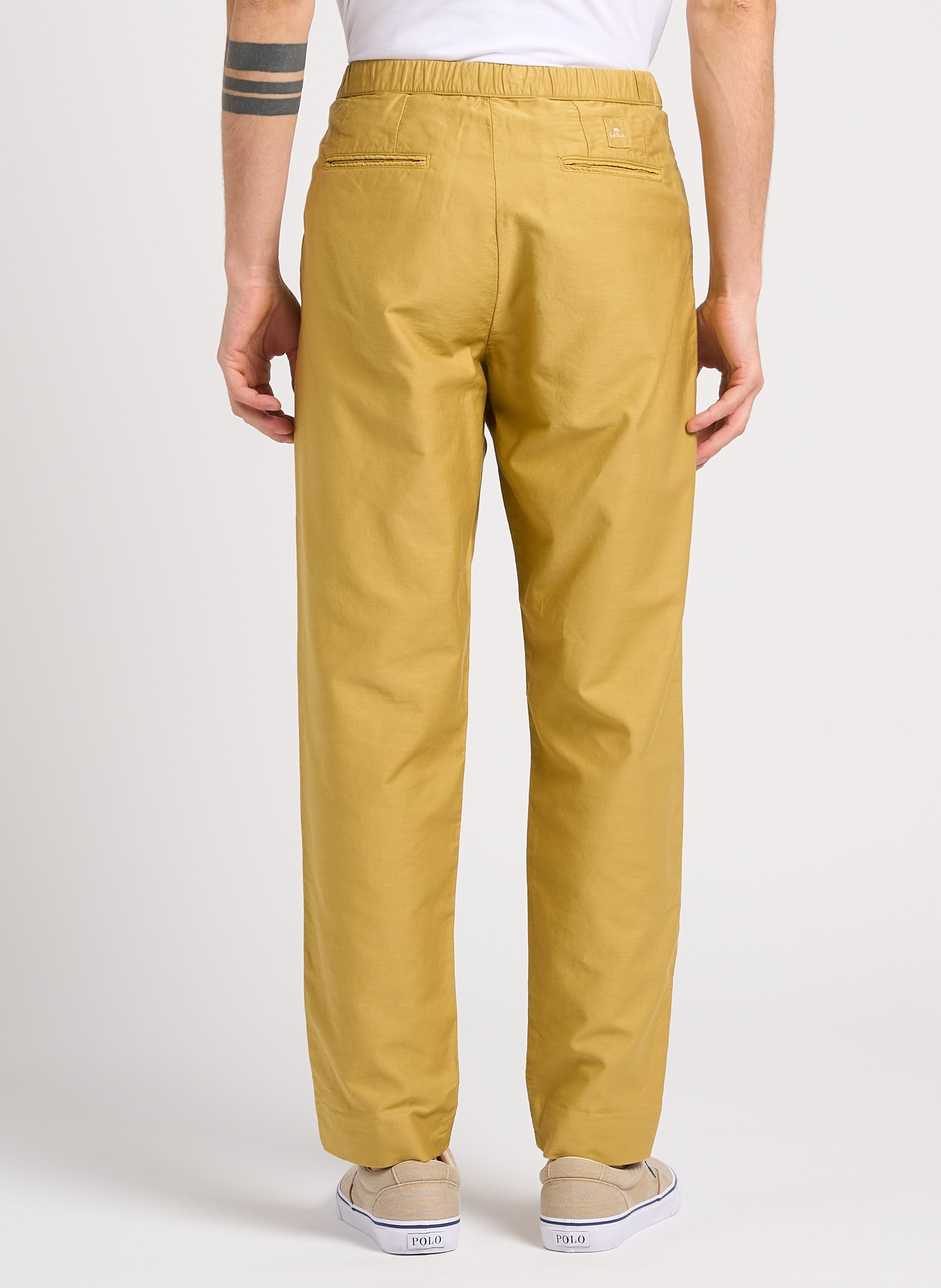 Straight-leg cotton pants PAUL SMITH Khaki