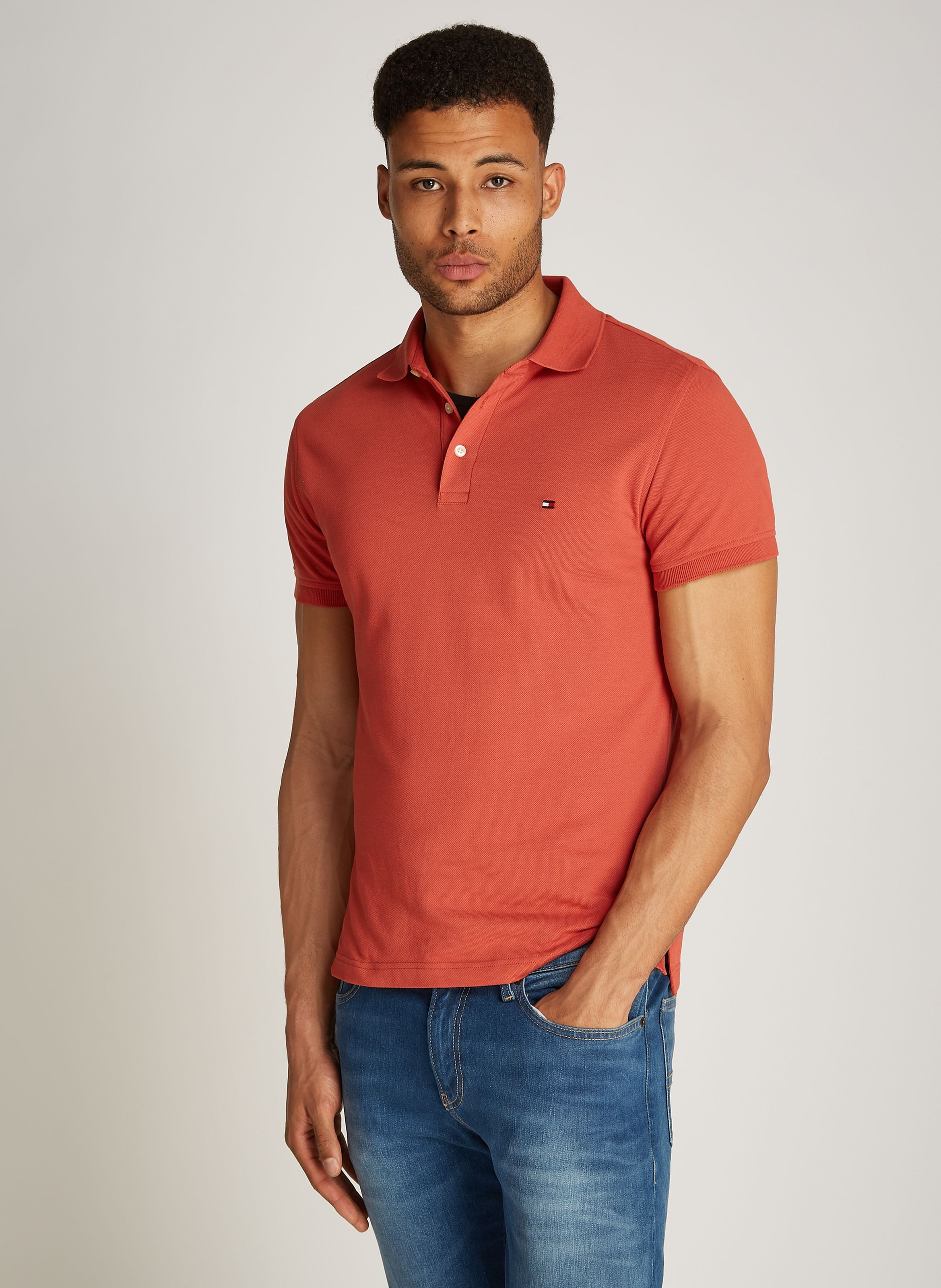 Polo tommy shops hilfiger homme rouge