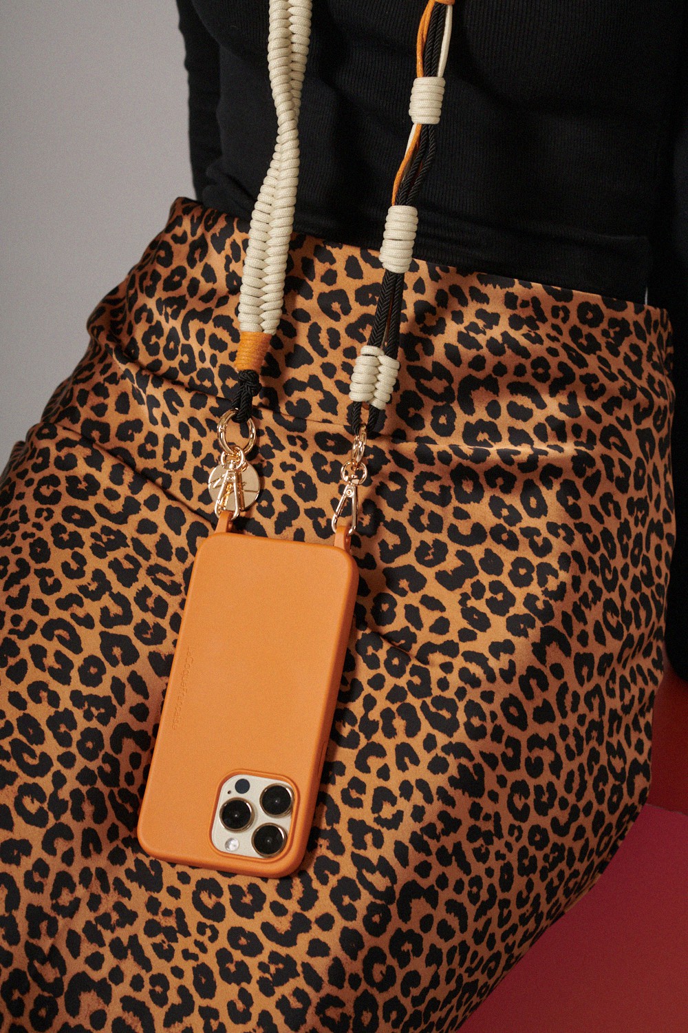 Cordon de téléphone en coton LA COQUE FRANCAISE Vert