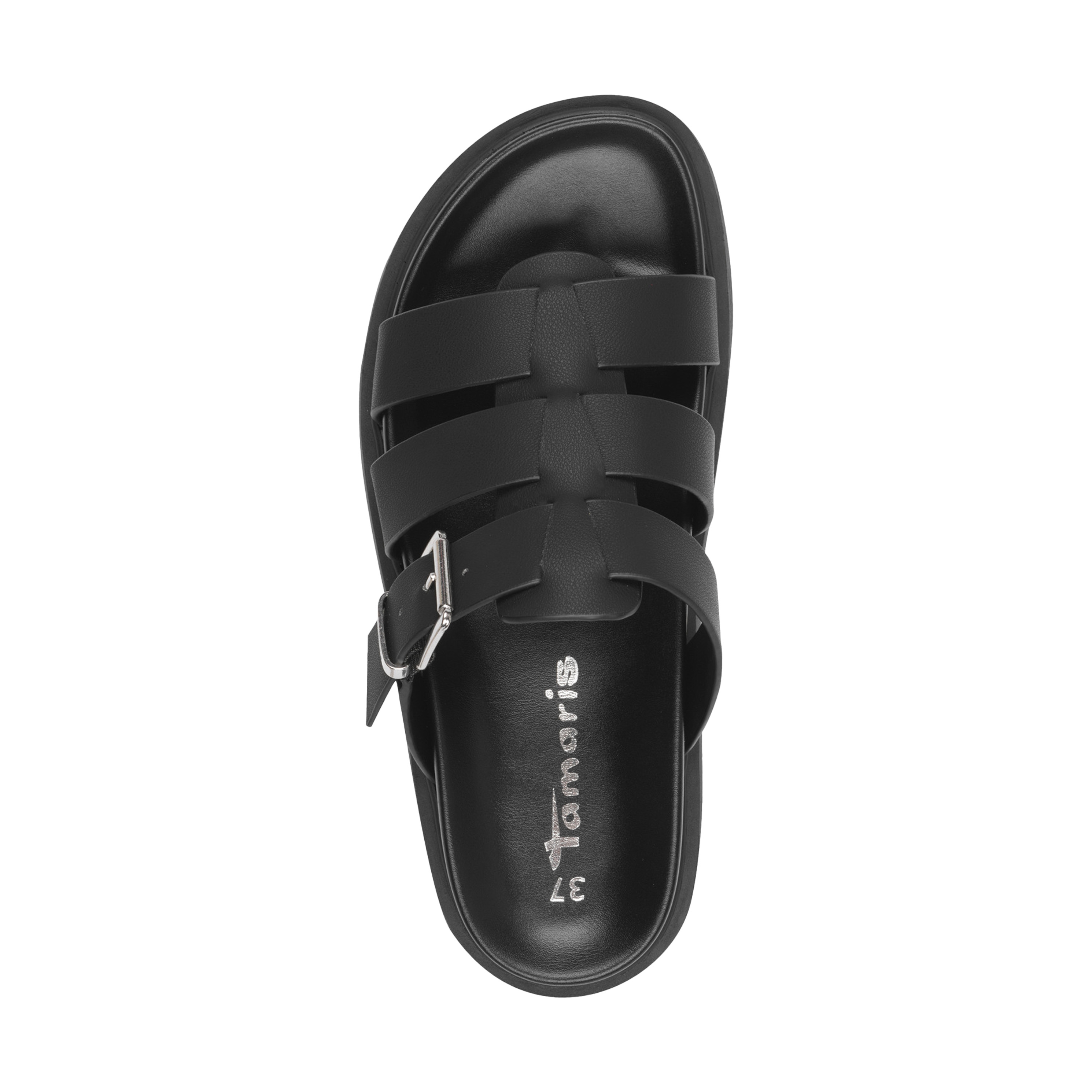 Slip-on sandals TAMARIS Black