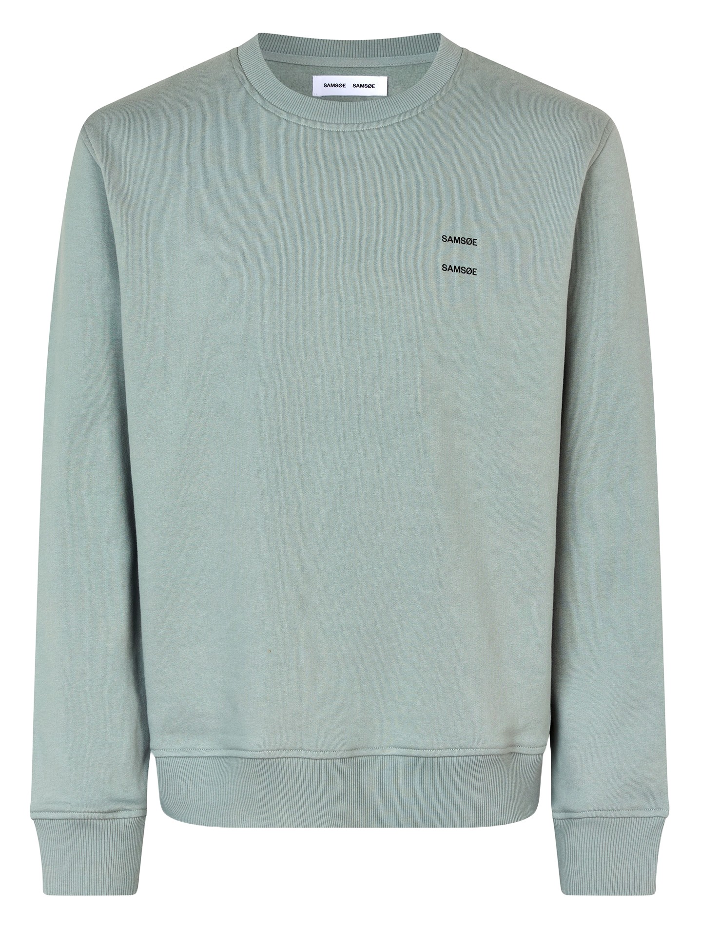Sweat col rond regular-fit en coton bio SAMSOE SAMSOE Bleu