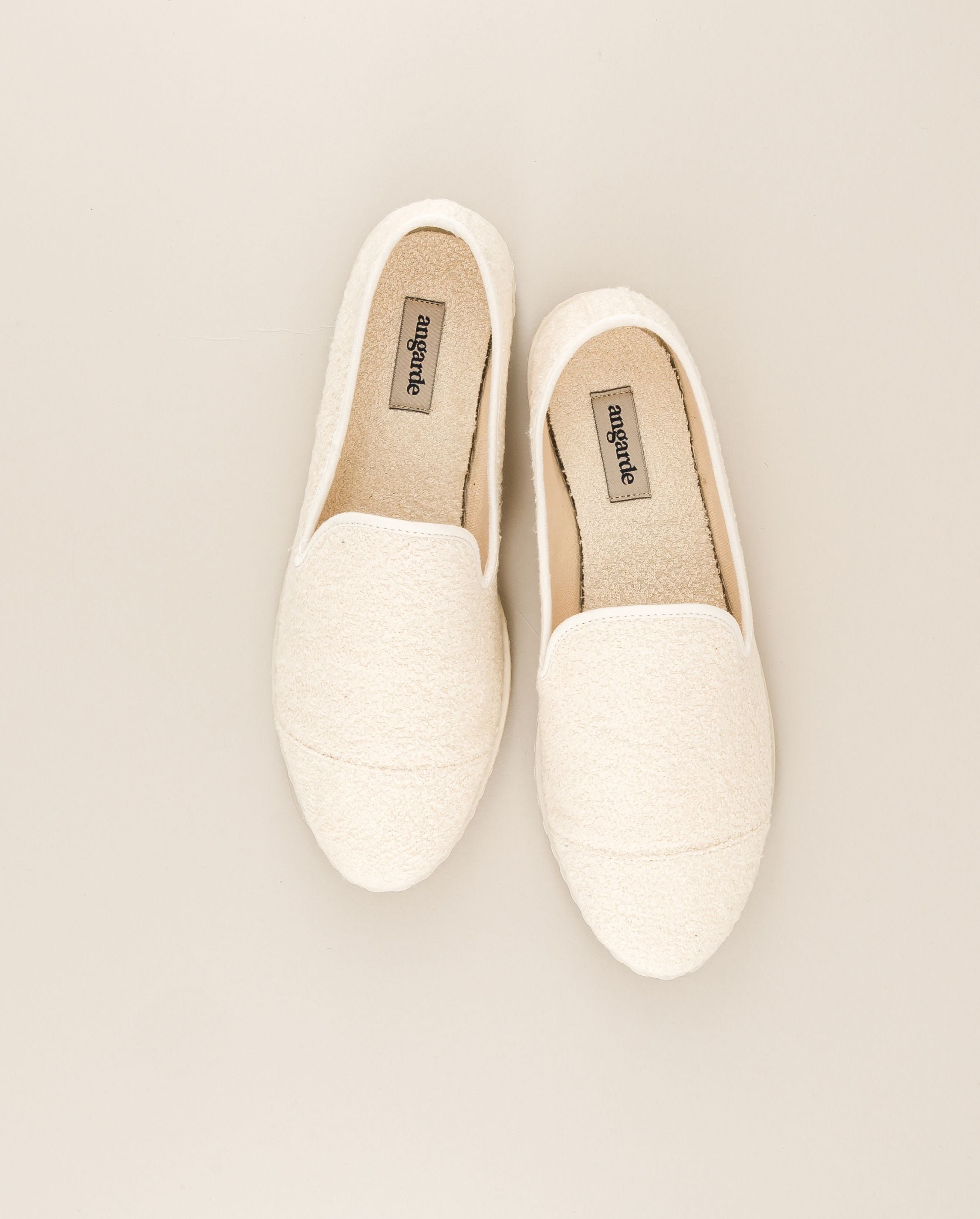 Women's bamboo sponge slipper, ivory ANGARDE Beige