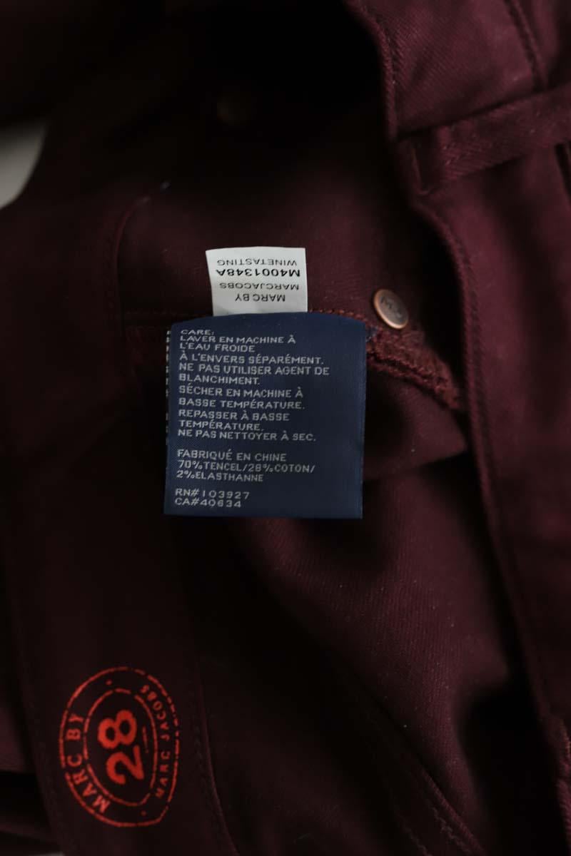 Cotton skinny jeans MARC JACOBS - Seconde Main Red