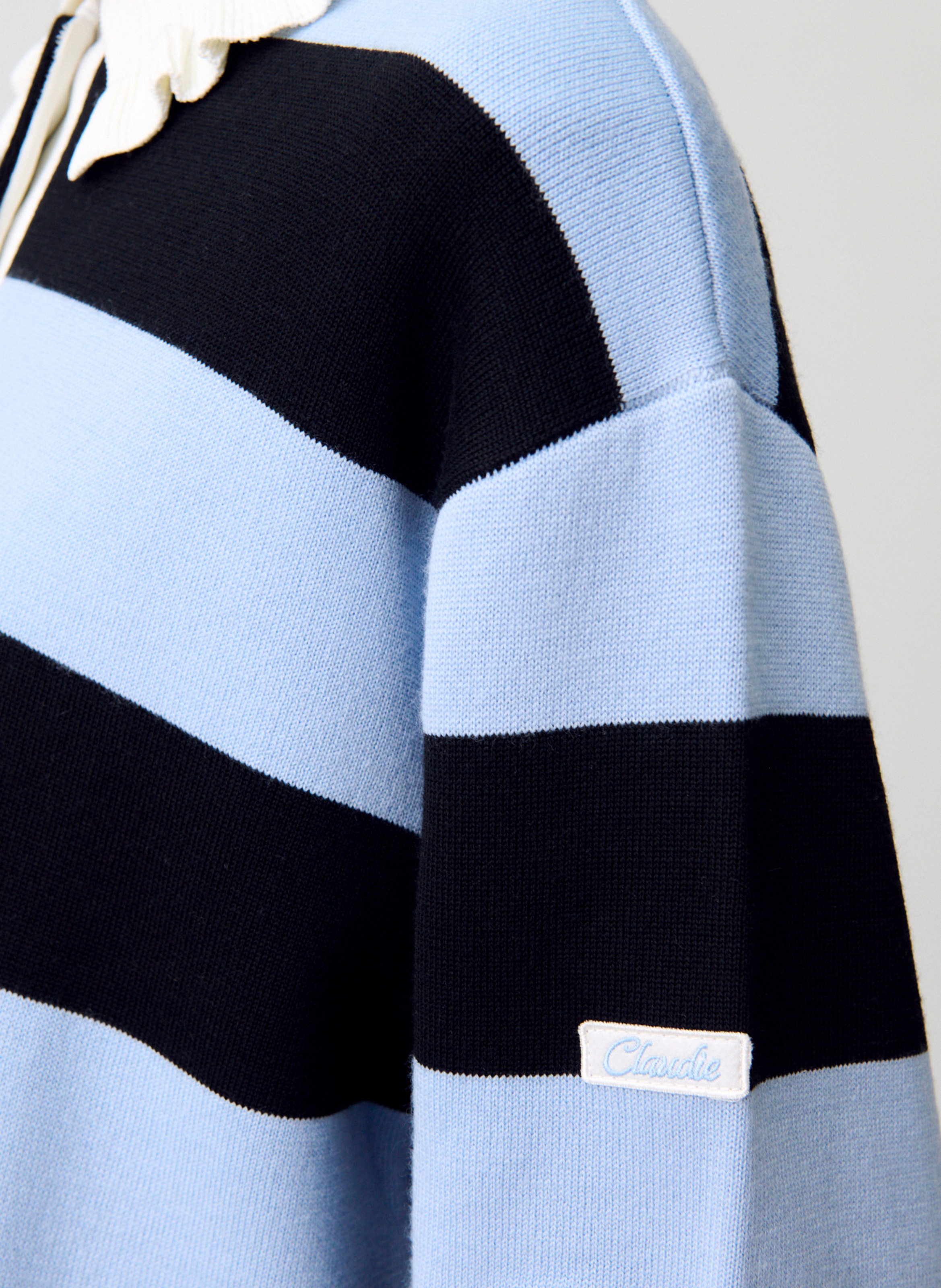 Pull col polo à rayures  CLAUDIE PIERLOT Multicolore