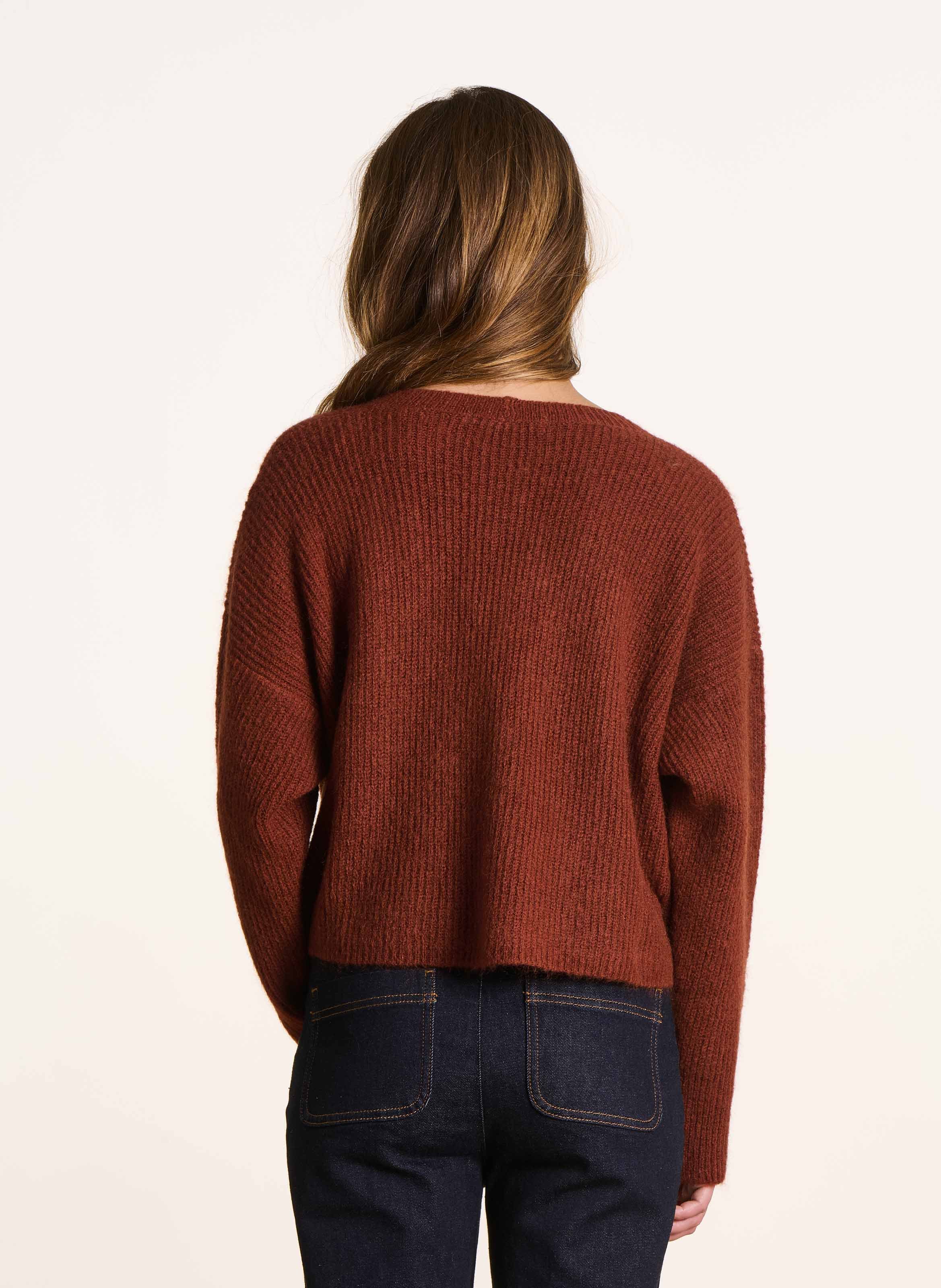 Oversized, gebreid vest LA FEE MARABOUTEE Oranje