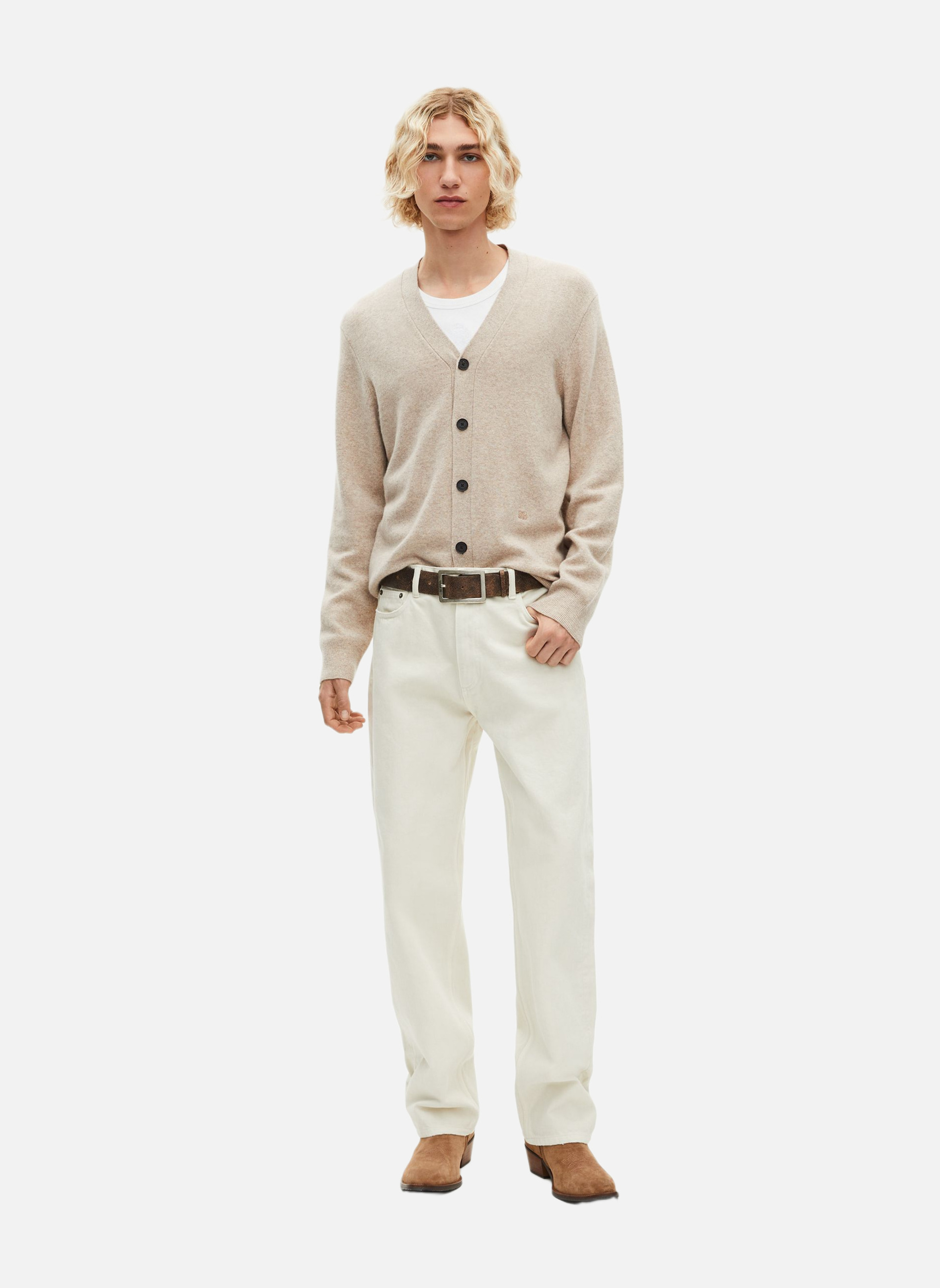 Cashmere cardigan THE KOOPLES Beige