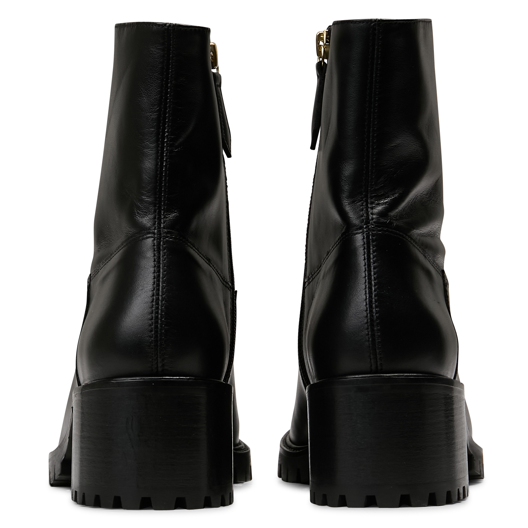 Bottines en cuir velours RIVECOUR Noir