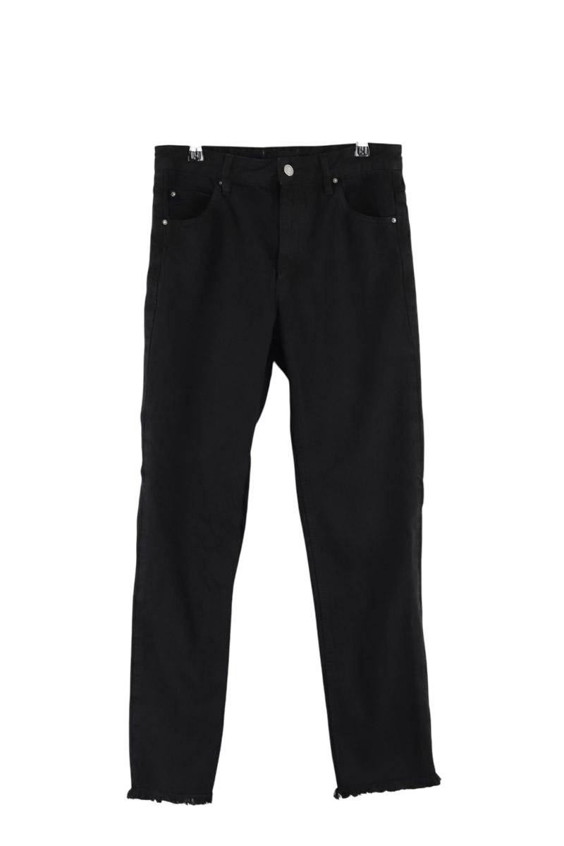 Cotton straight jeans ISABEL MARANT - Seconde Main Black