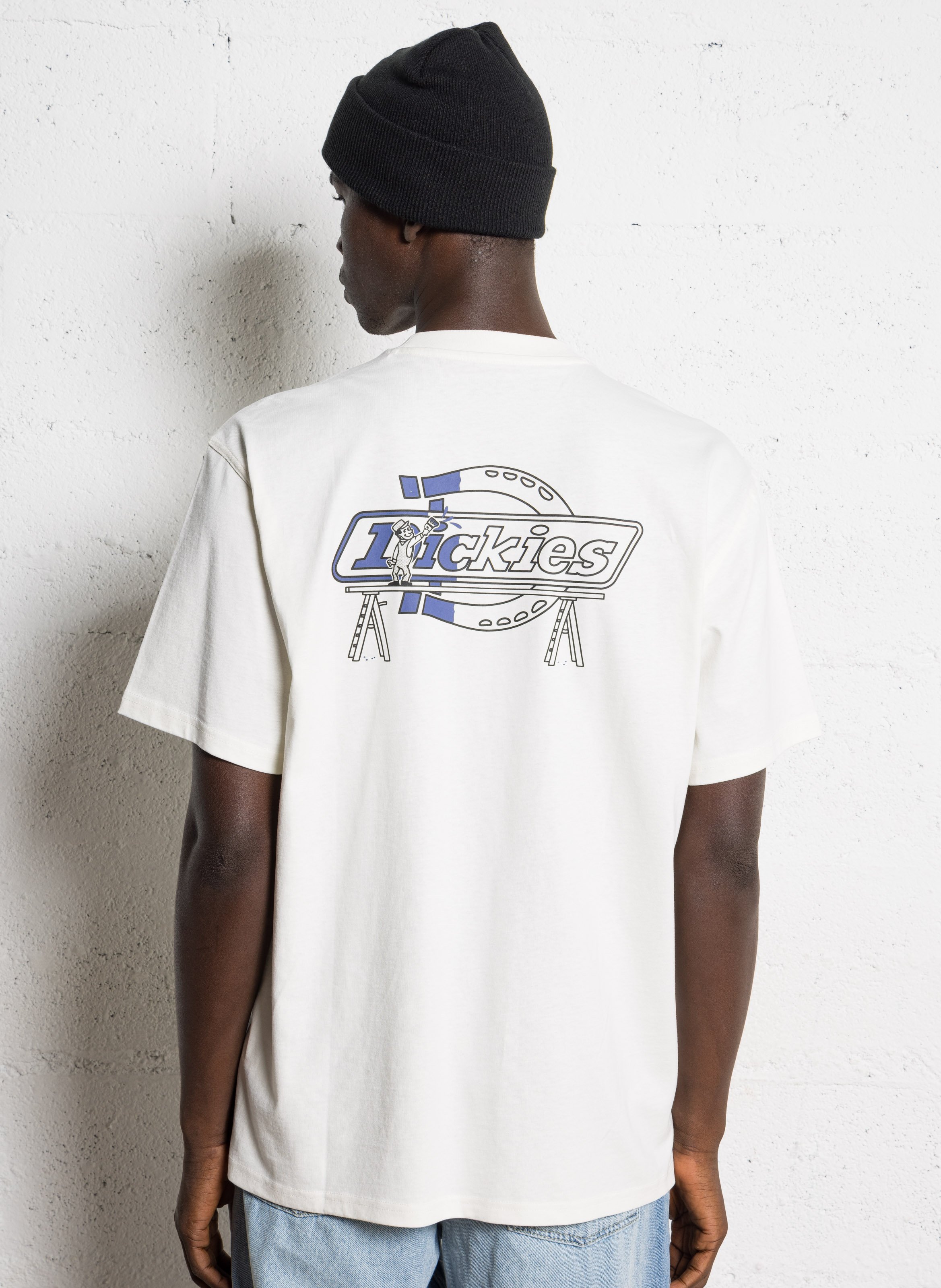 Tee-shirt droit en coton DICKIES Marron