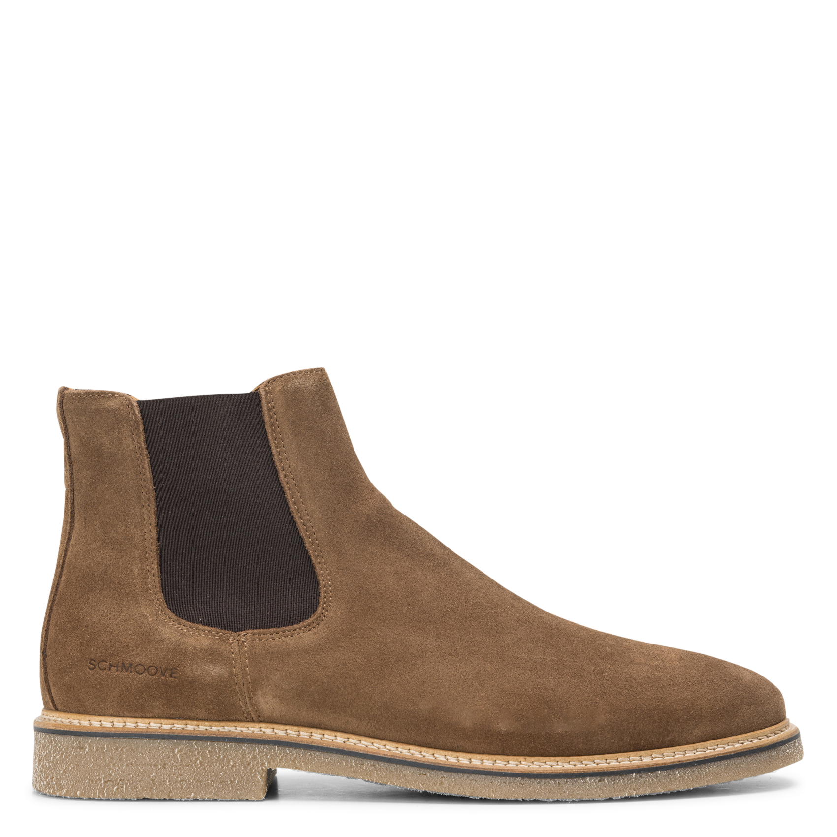 Bottines Chelsea unies en cuir SCHMOOVE Marron