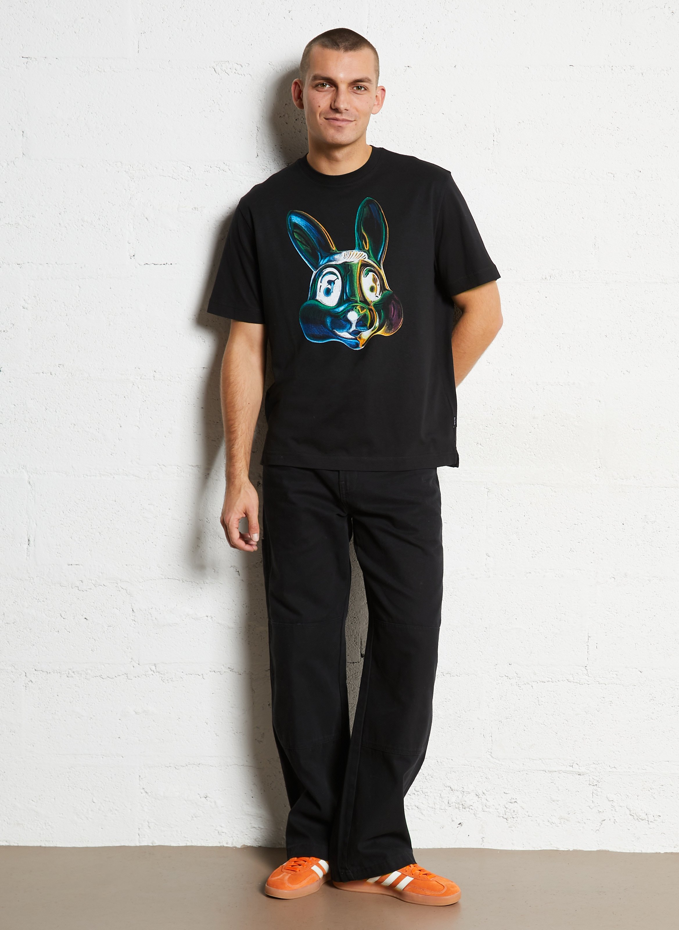 Round-neck organic cotton T-shirt PAUL SMITH Black