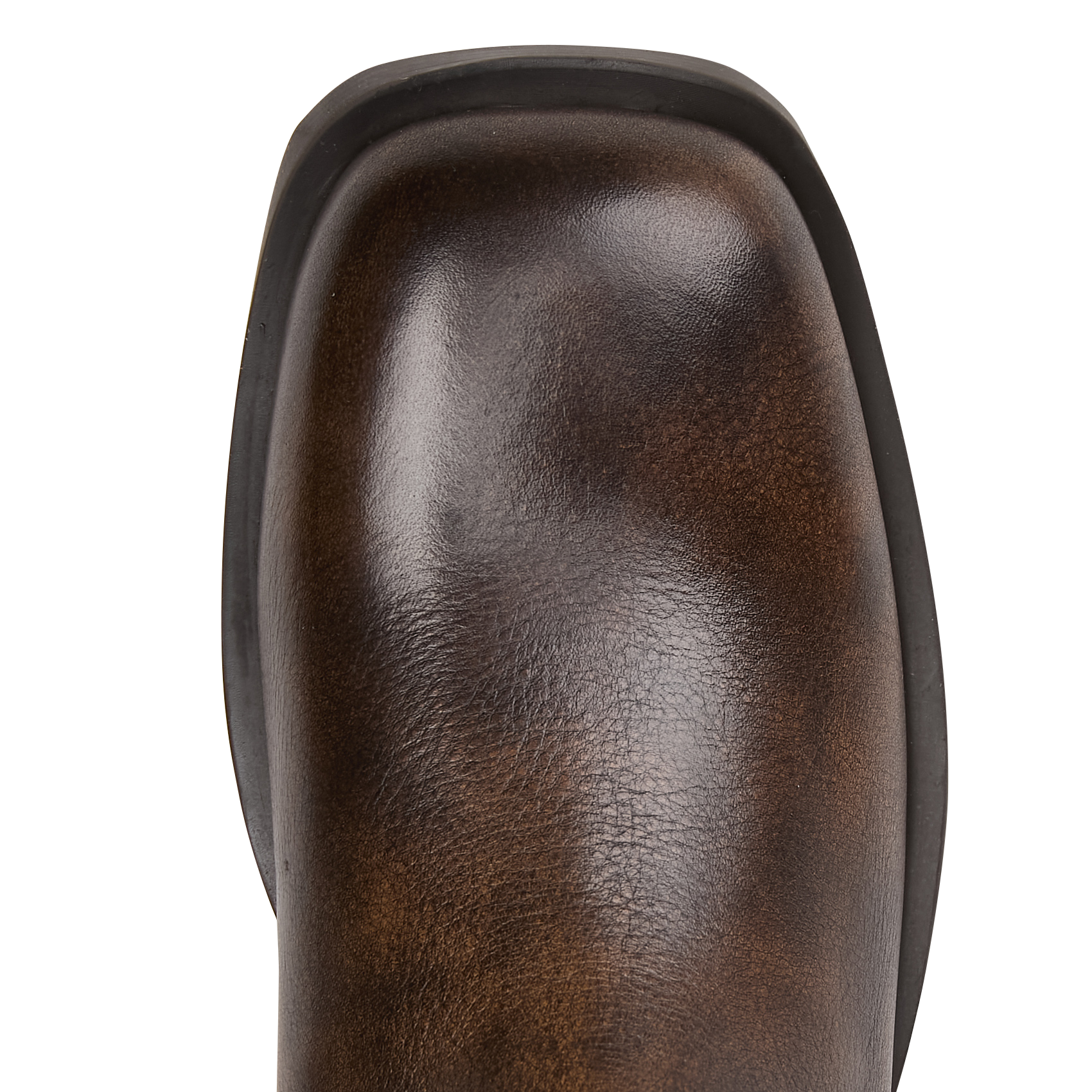 Bianca leather ankle boots IKKS Brown