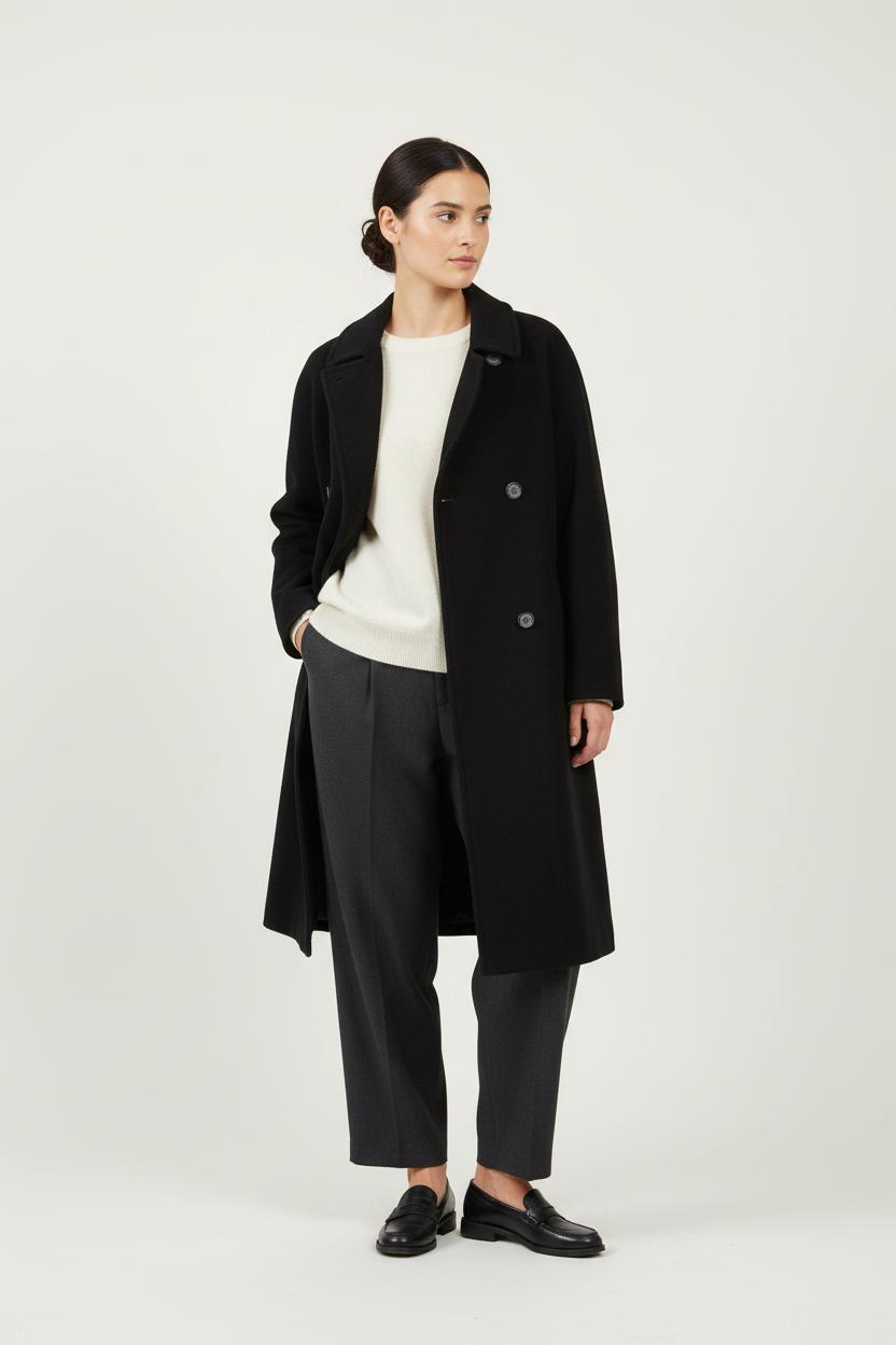 Manteau court MAX MARA - Seconde Main Noir