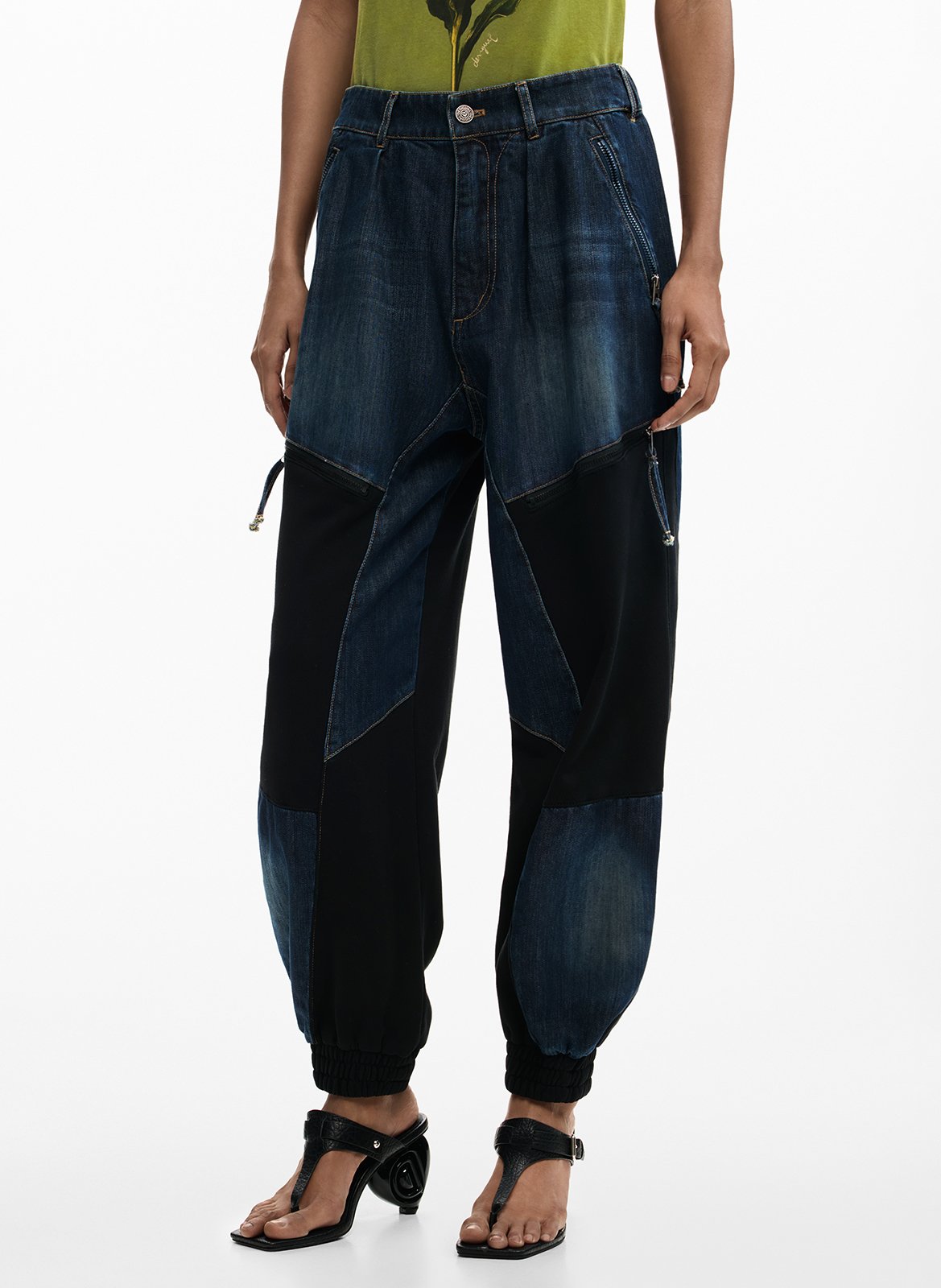 Wijde jeans DESIGUAL Blauw