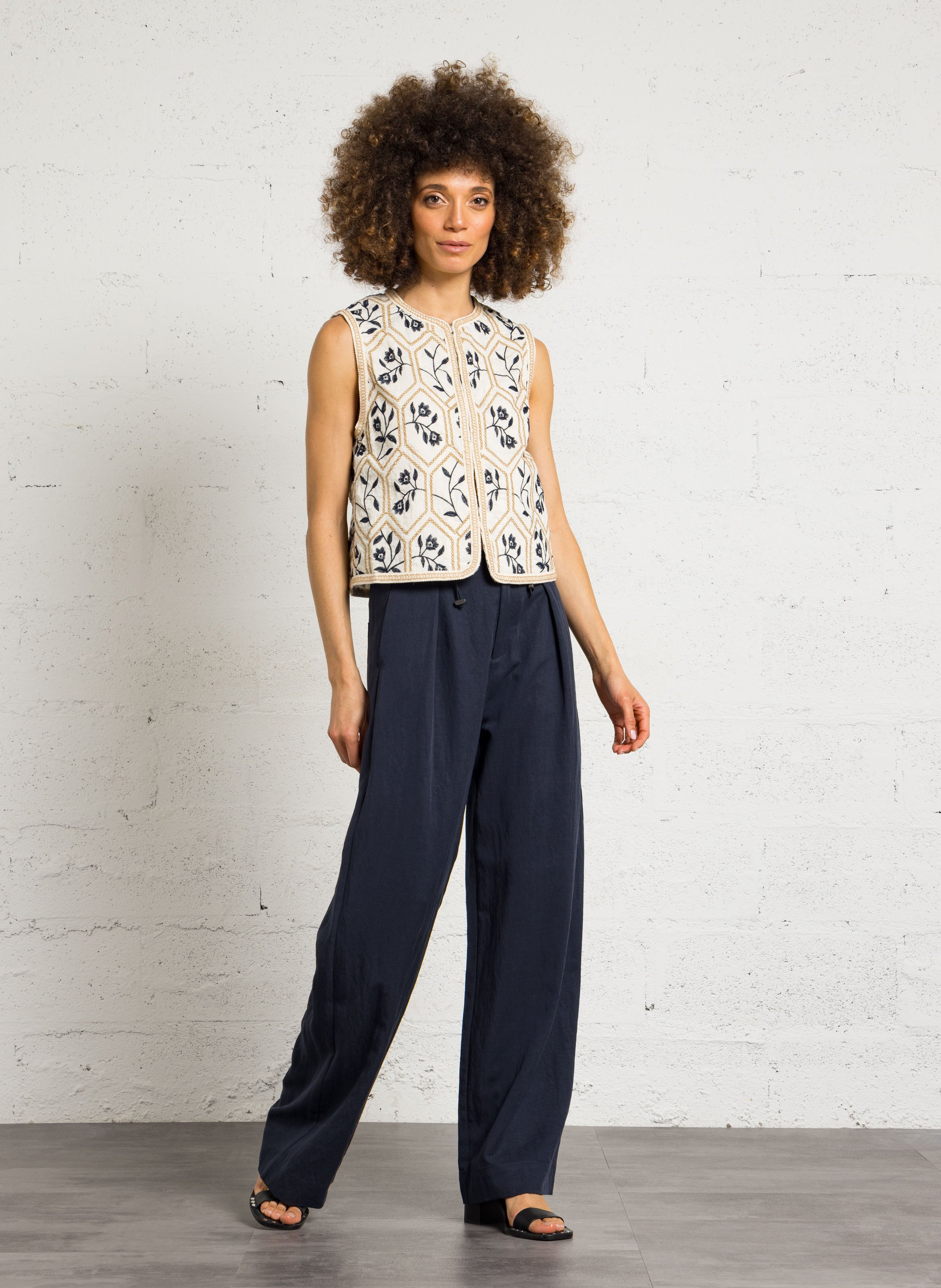 Pantalon large  SUNCOO Bleu