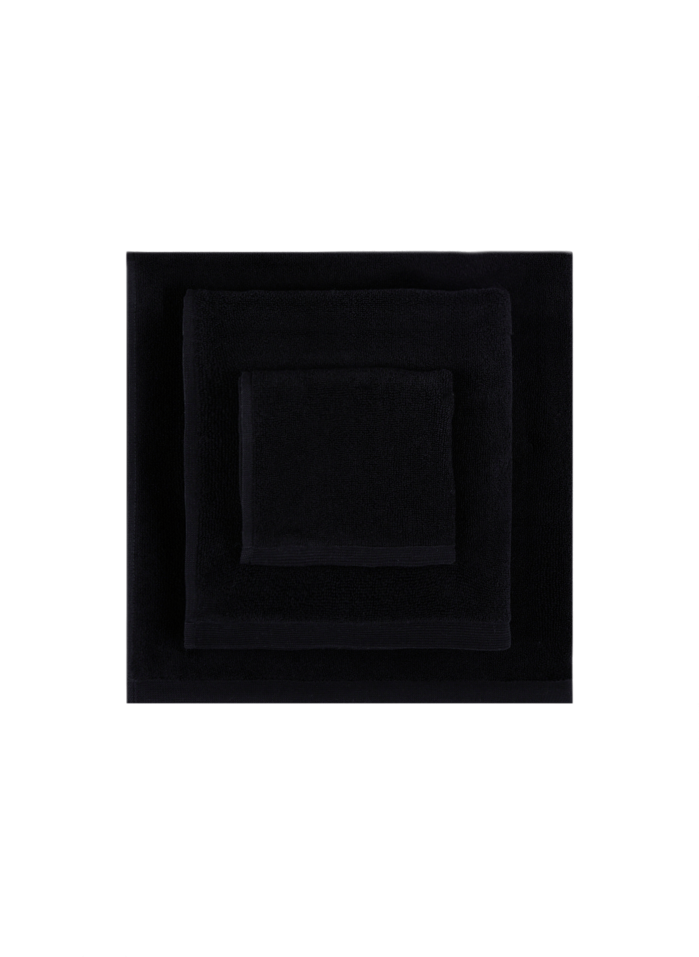 Drap de bain en coton Noir