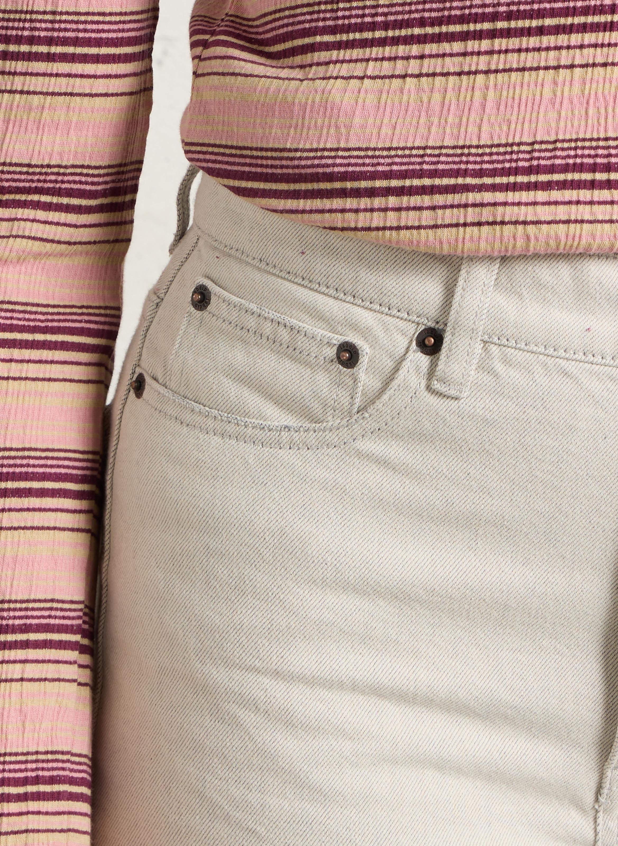 Jean ballon en cootn LAB DIP Beige