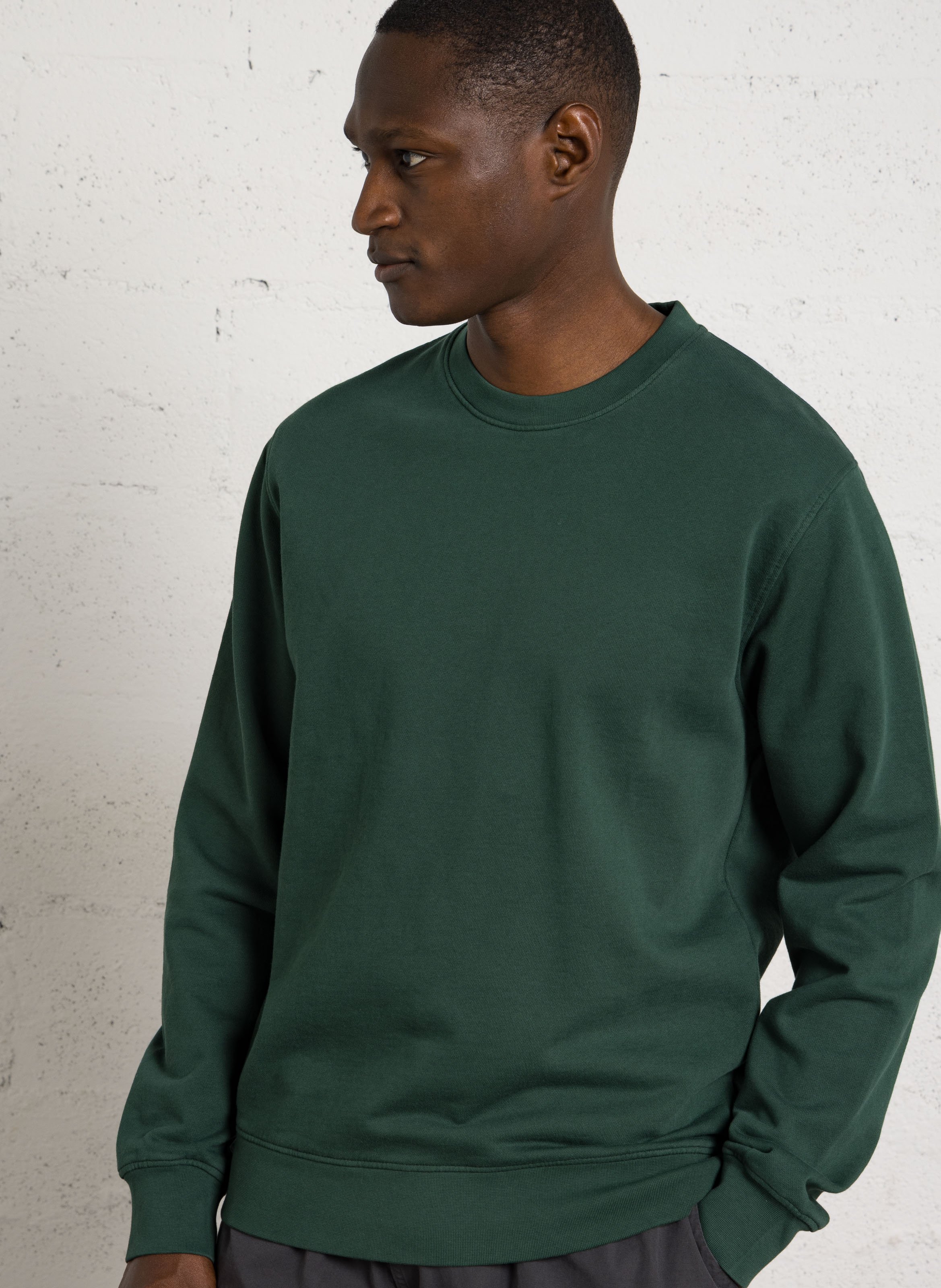 Regular-fit sweater van biokatoen met ronde hals COLORFUL STANDARD