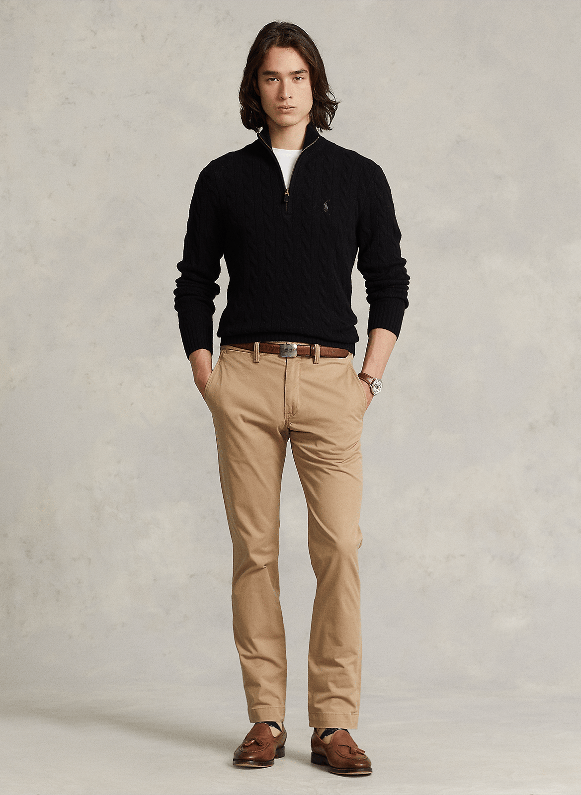 High-neck wool sweater POLO RALPH LAUREN Black